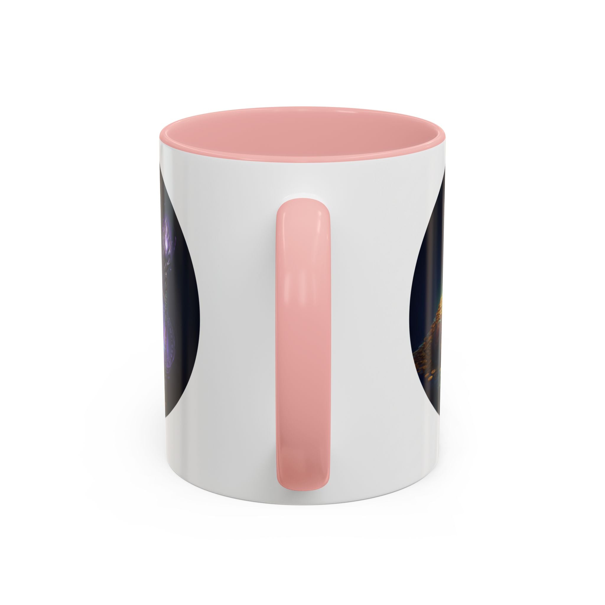 Magic Crown Coffee Mug — Fantasy Wizard Staff & Spilled Gold Accent Mug (11/15 oz)
