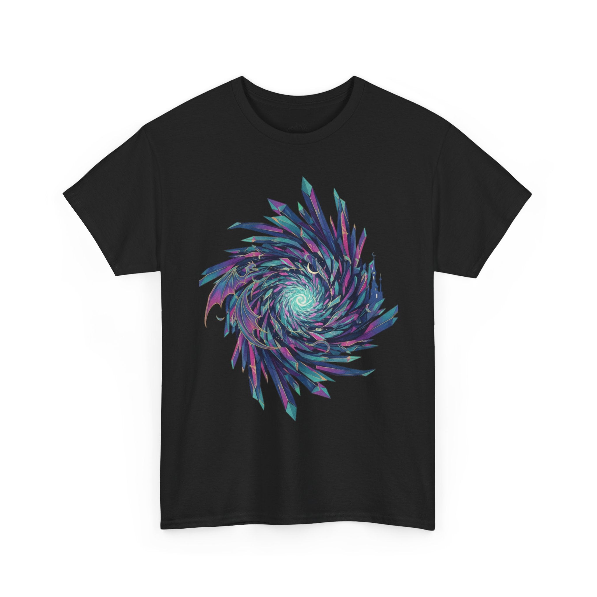 Psychedelic Spiral Graphic Tee — Vaporwave Swirl Art T-Shirt