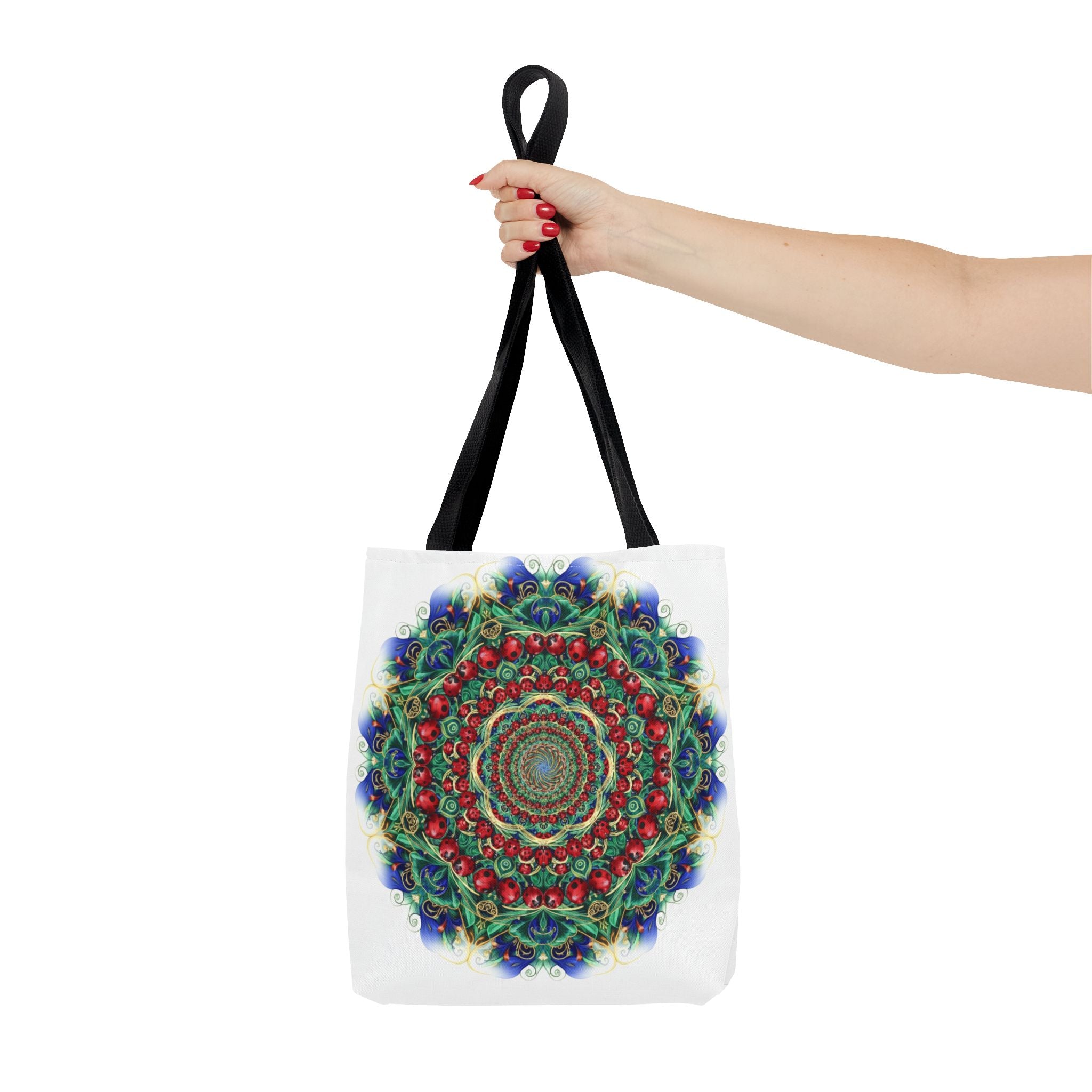 Bohemian Kaleidoscope Tote Bag — Colorful Mandala AOP Beach & Market Tote