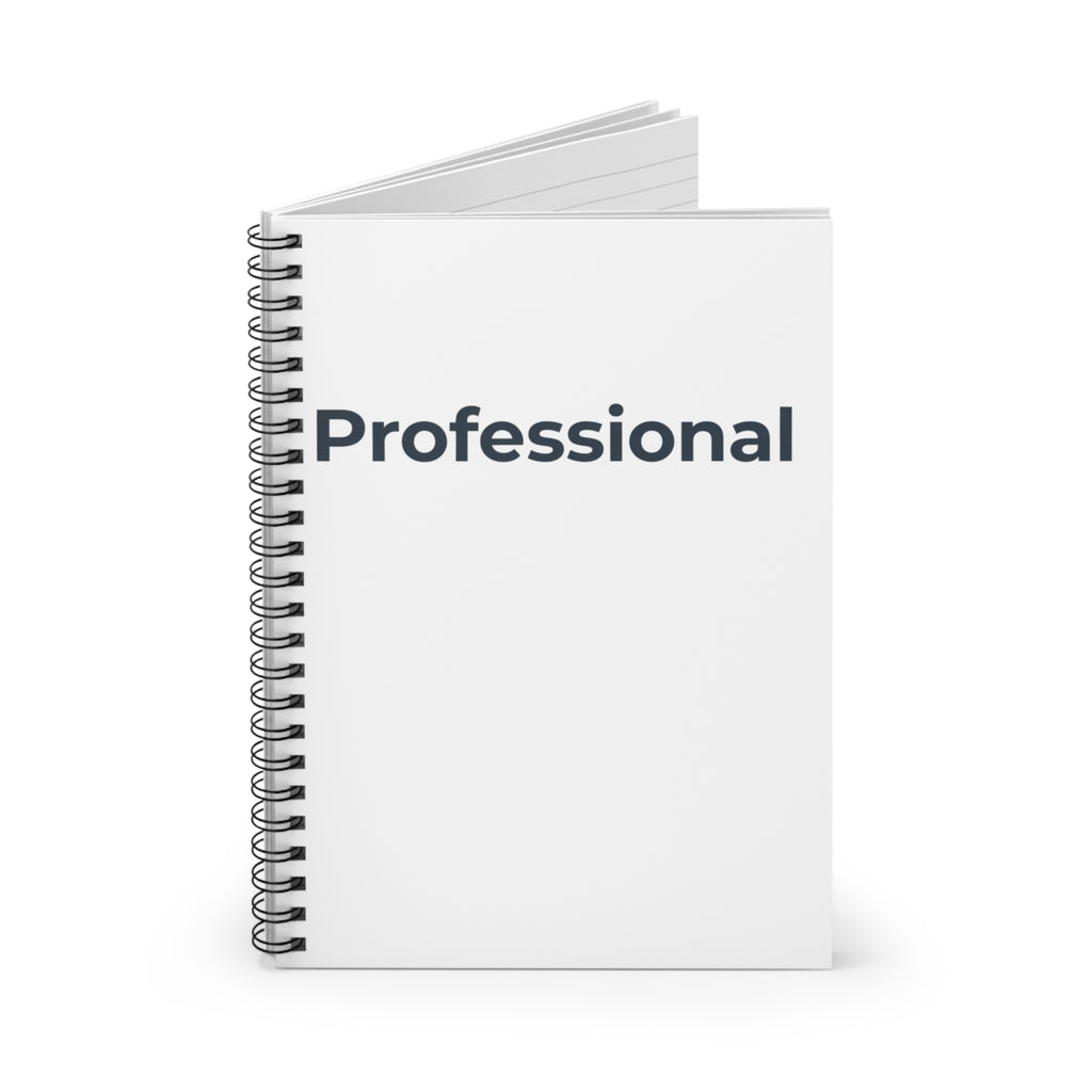 Professional Spiral Notebook — Ruled Journal for Work & Meetings