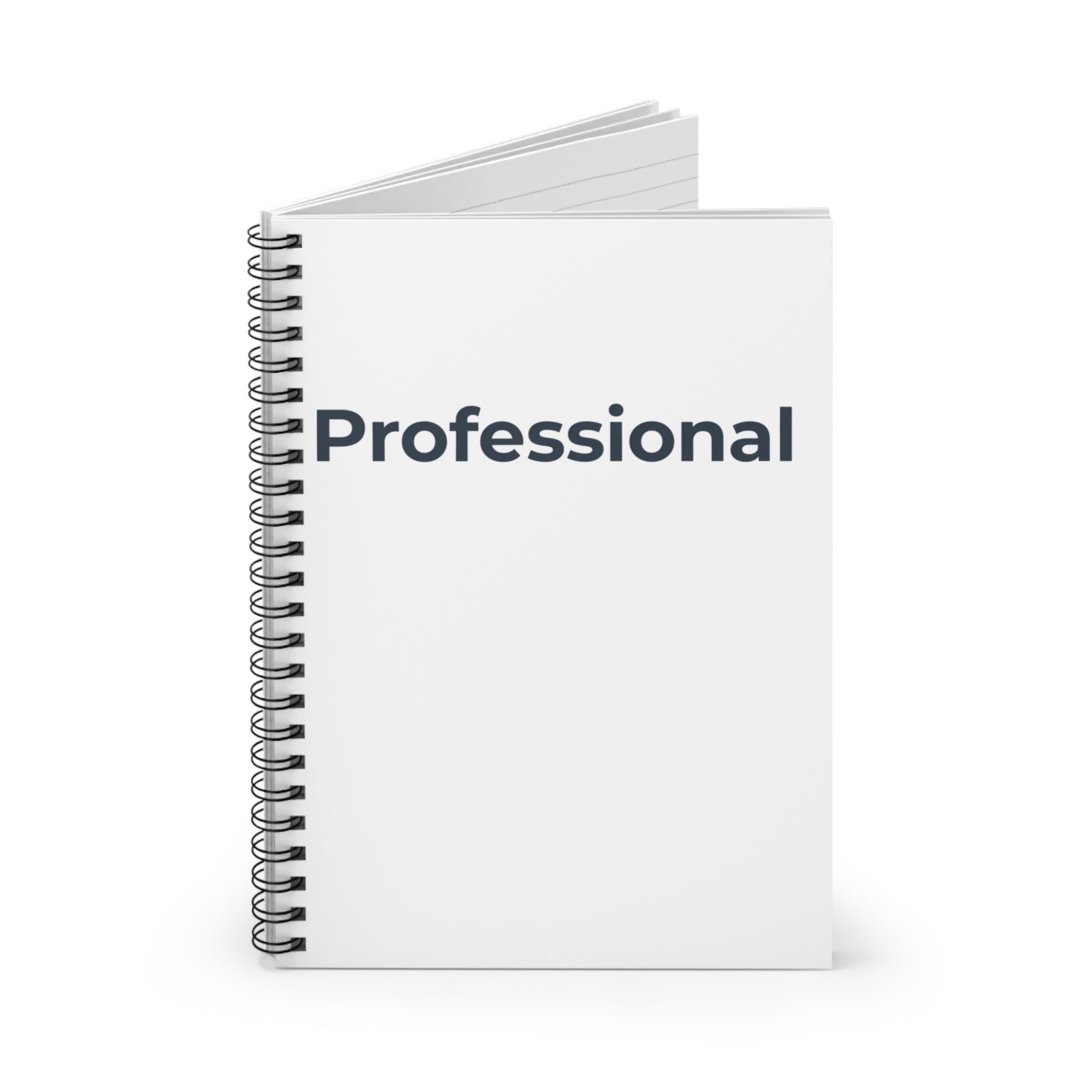 Professional Spiral Notebook — Ruled Journal for Work & Meetings