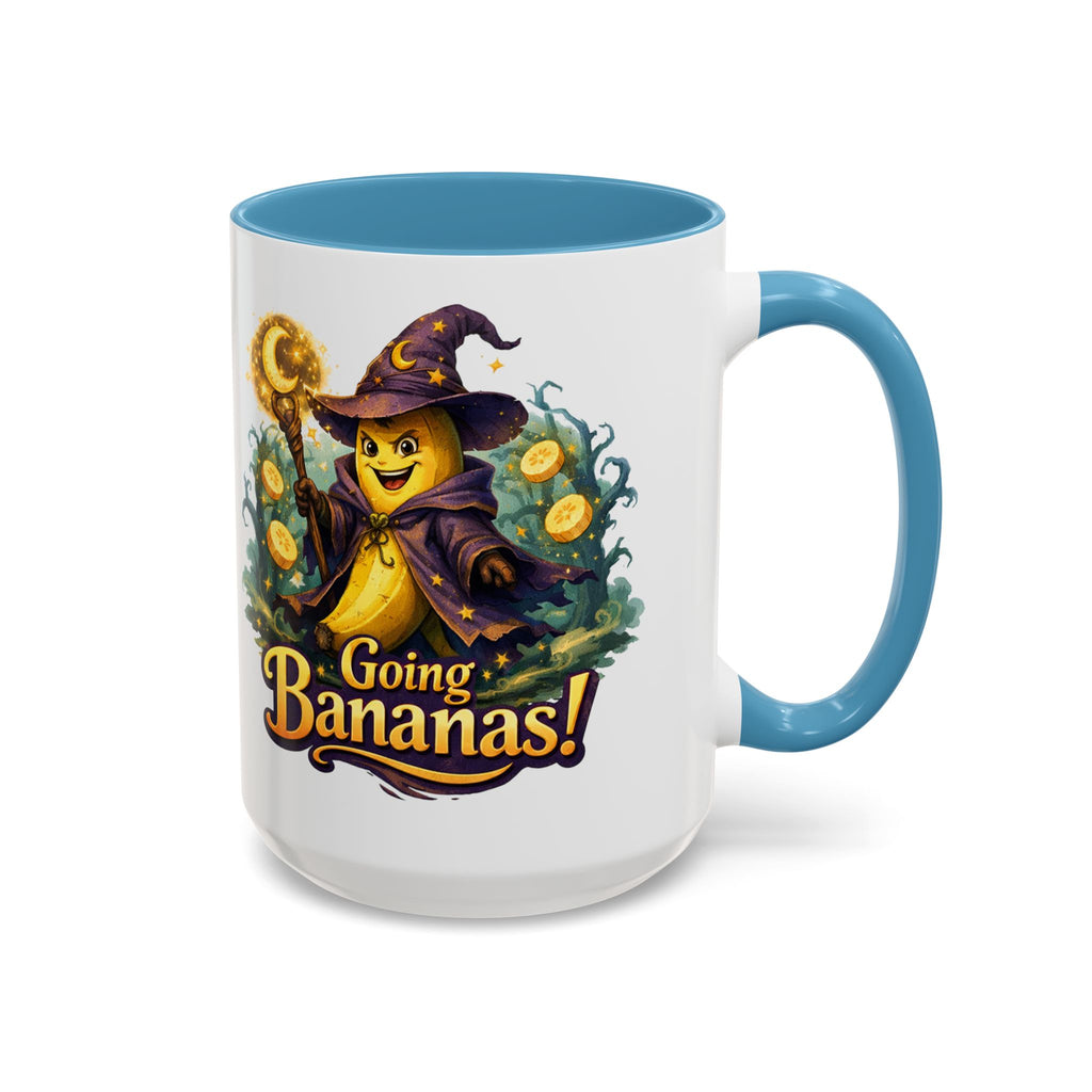 Going Bananas! Witch Banana Accent Coffee Mug — Fun Halloween Coffee Cup (11/15oz)