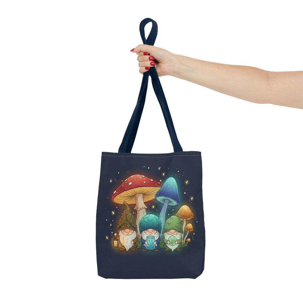 Mushroom Gnome Tote Bag — Whimsical Forest Fairycore AOP Tote
