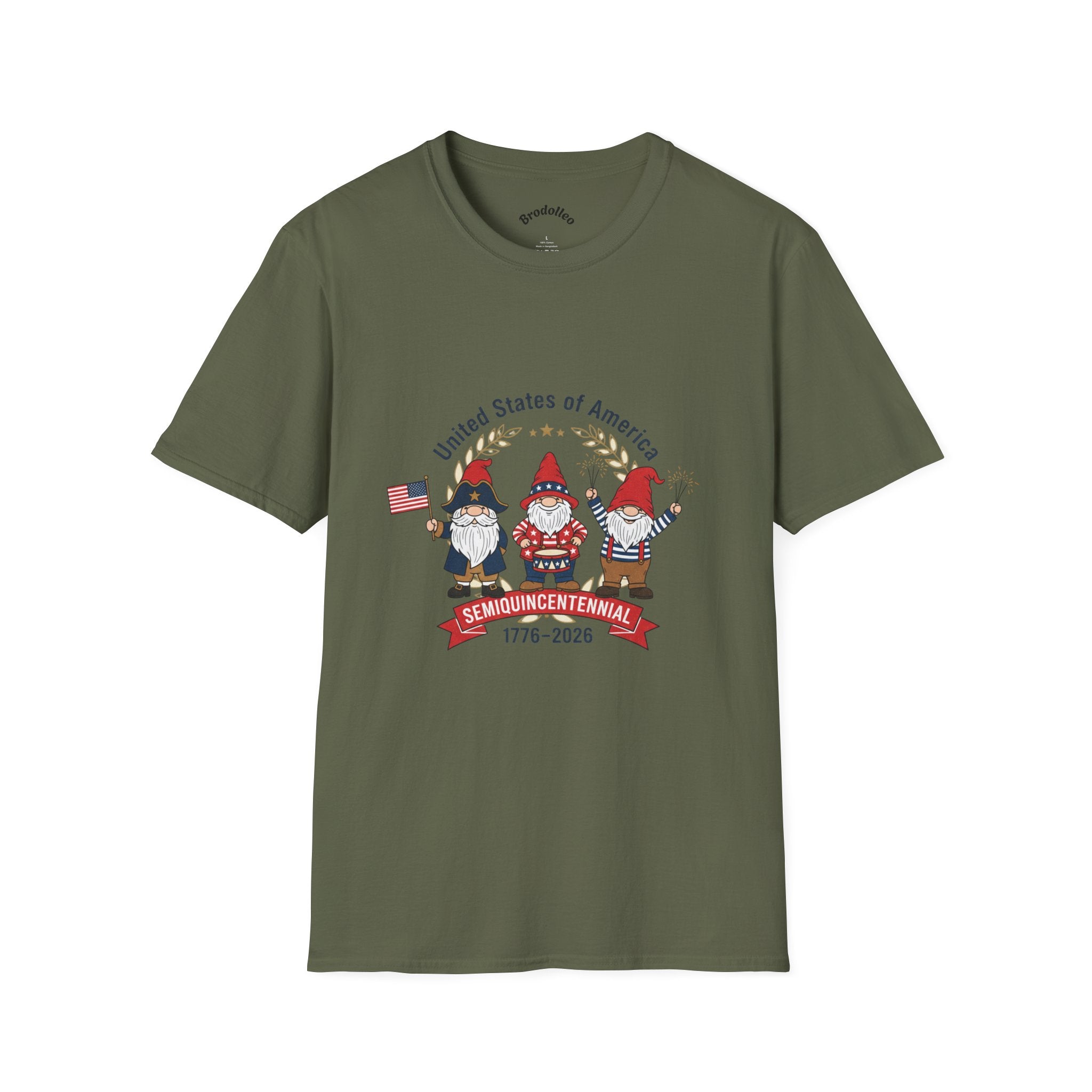 Semiquincentennial Gnome T-Shirt – 1776–2026 USA Independence Celebration