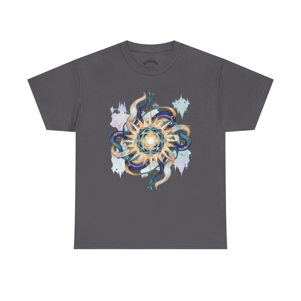 Sunburst Octopus Graphic Tee — Nautical Mystic Sea Creature T-Shirt