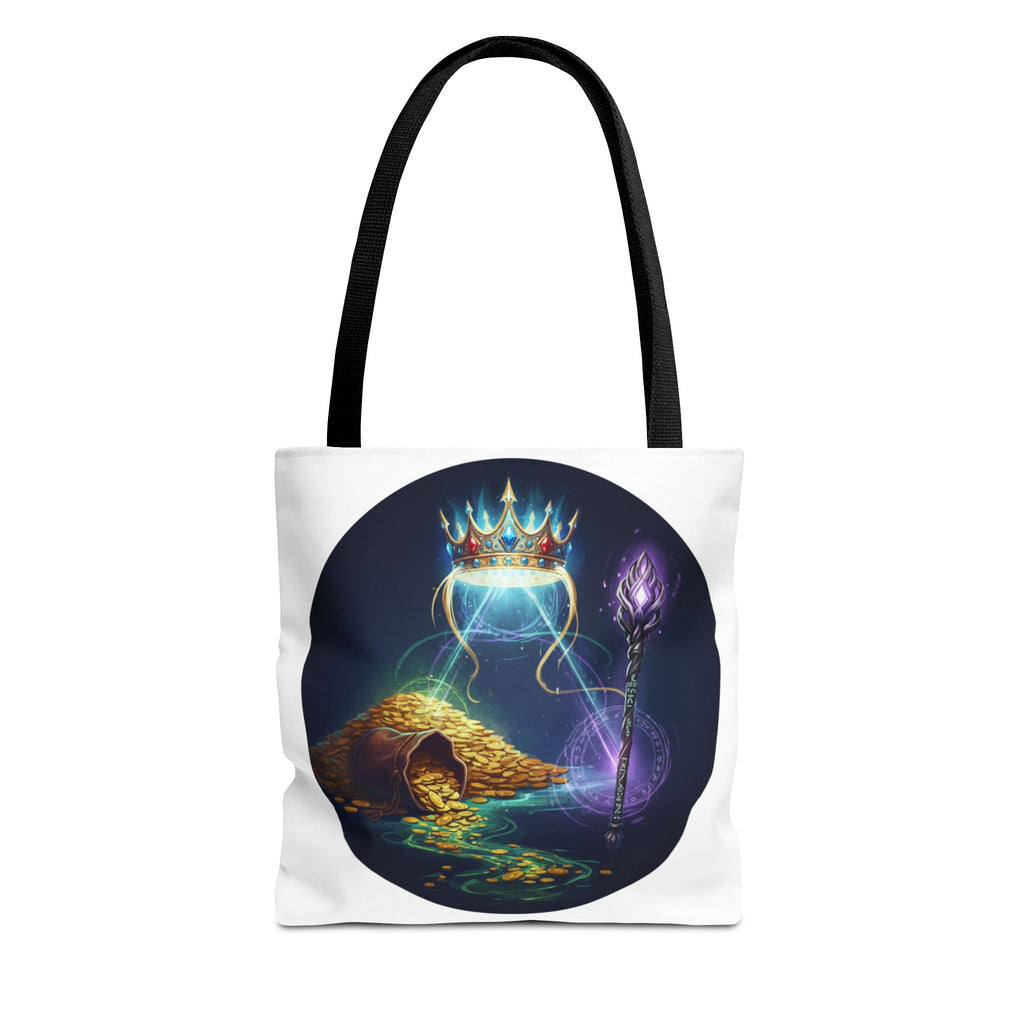 Mystic Crown & Treasure Tote Bag — Fantasy Magic Art Tote