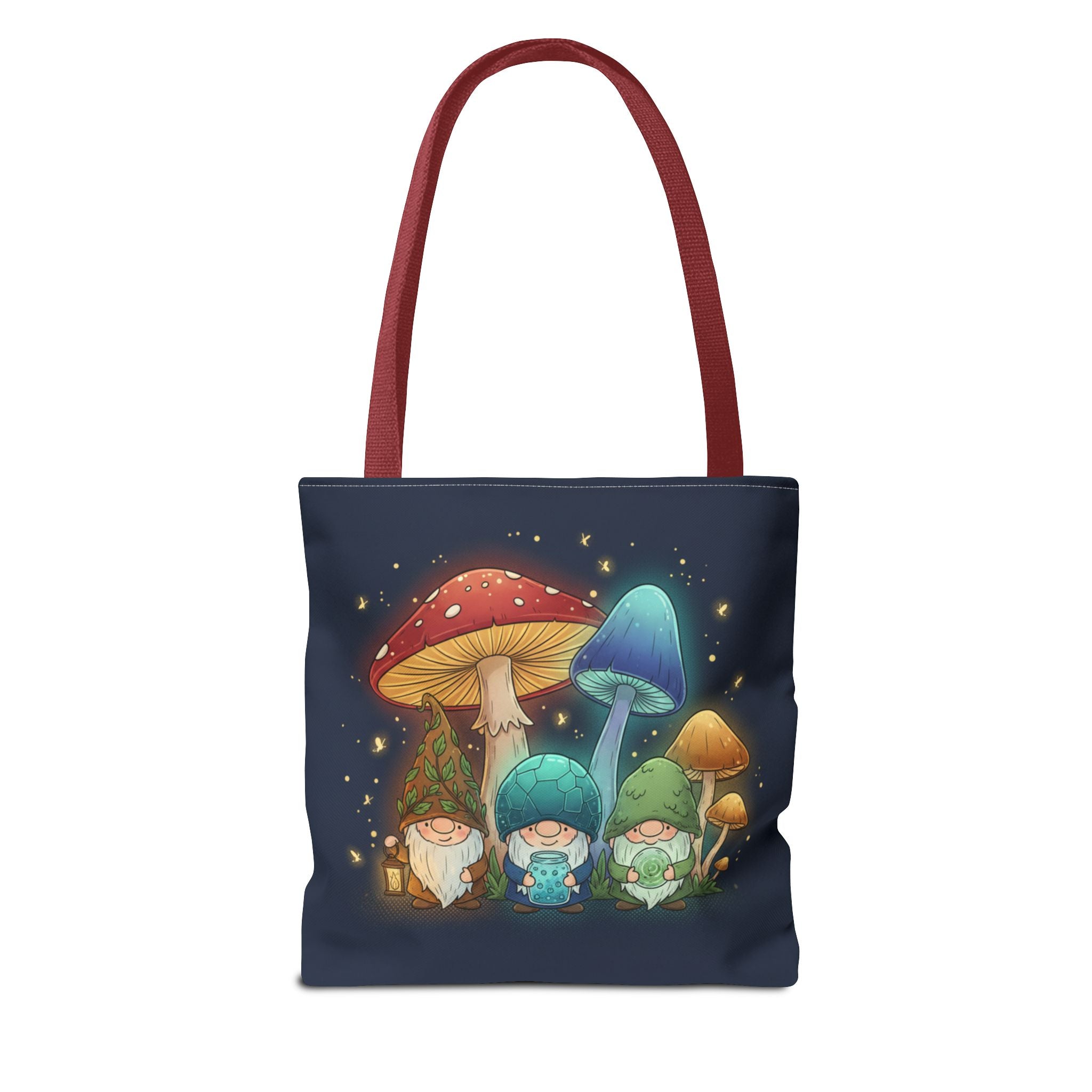 Mushroom Gnome Tote Bag — Whimsical Forest Fairycore AOP Tote