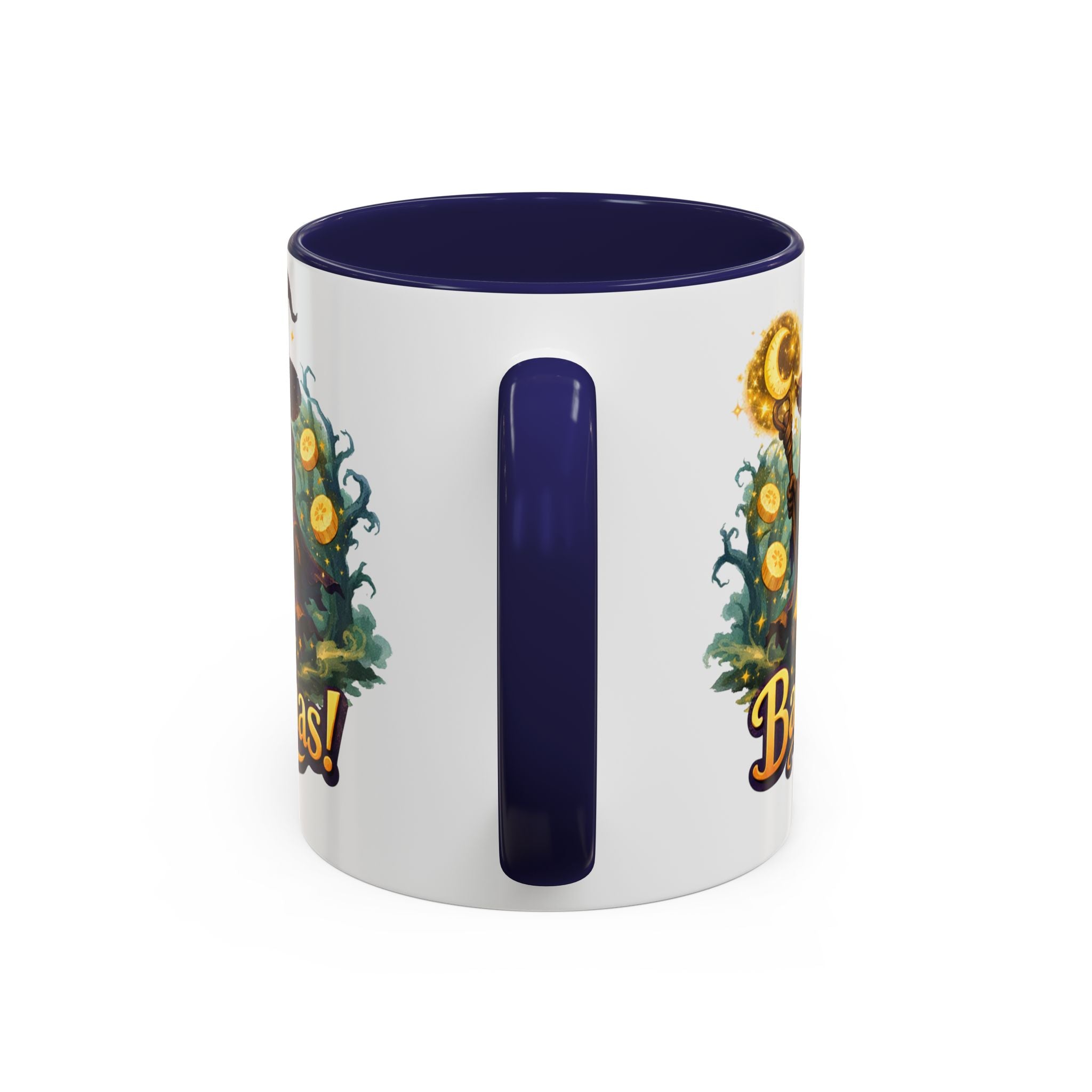 Going Bananas! Witch Banana Accent Coffee Mug — Fun Halloween Coffee Cup (11/15oz)