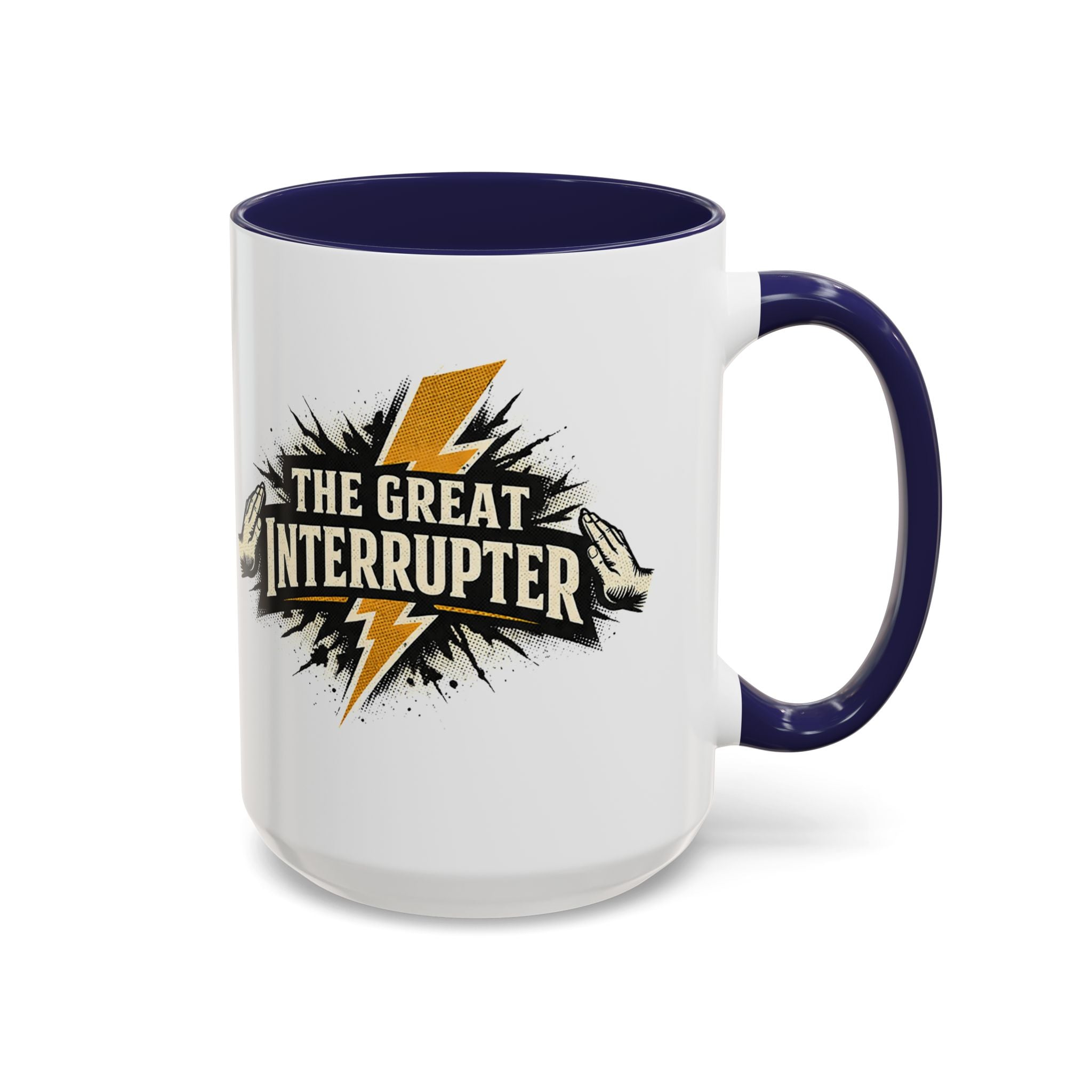 The Great Interrupter Coffee Mug — Funny Lightning Bolt Accent Ceramic Mug