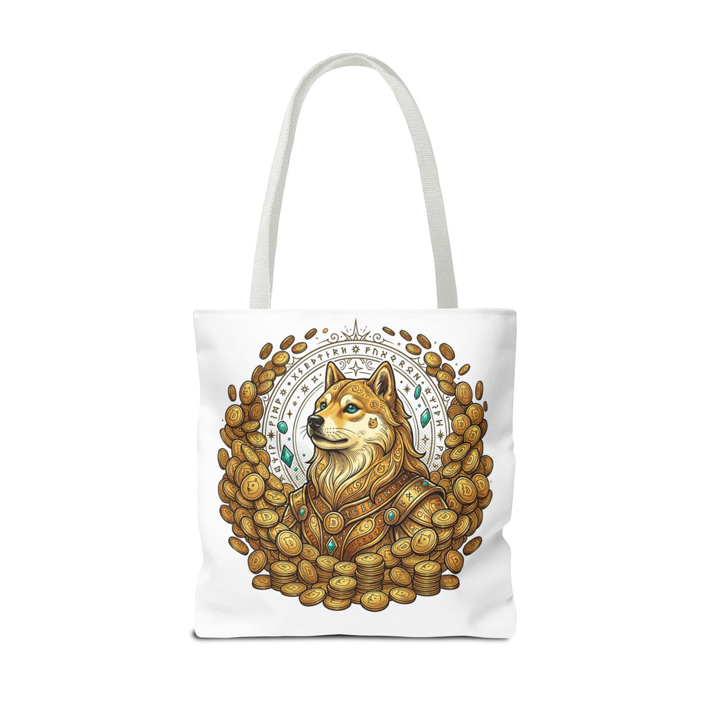 Dogecoin Shiba Inu Coin Pile Tote Bag — Crypto Meme Art Tote
