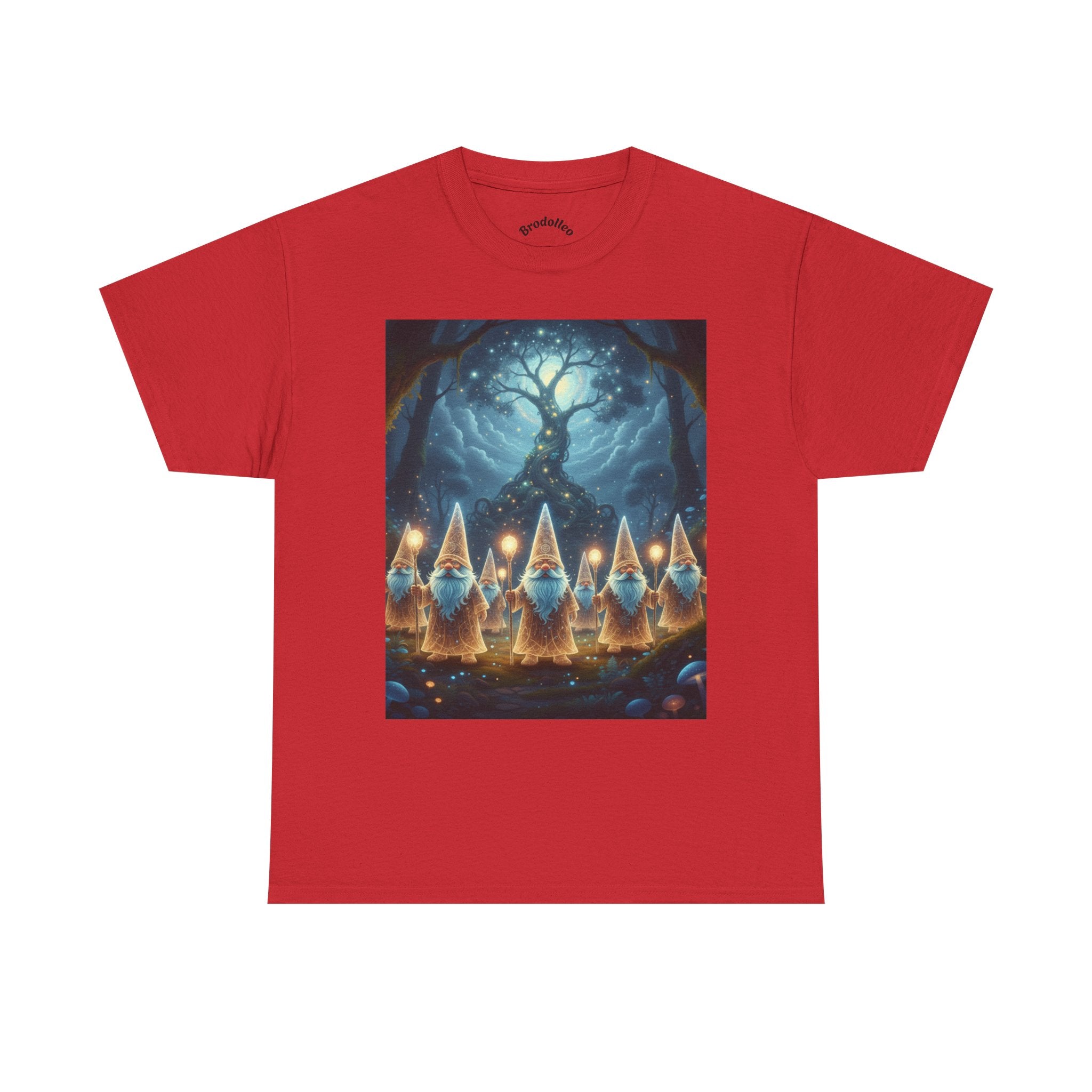 Gnome Lanterns Tee — Whimsical Forest Gnomes Nightlight T-Shirt