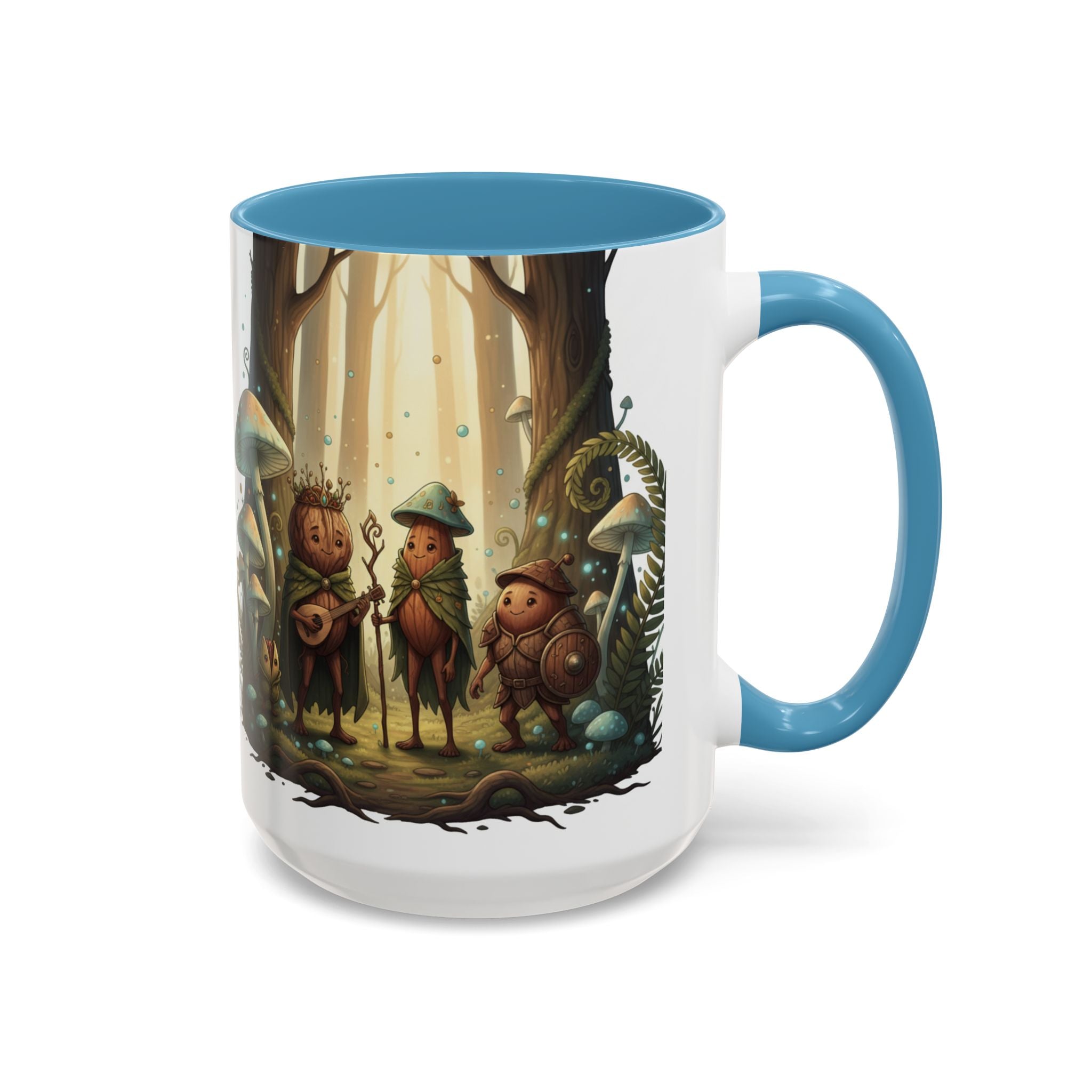 Whimsical Forest Mushroom Mug — Cute Woodland Gnome Coffee Cup