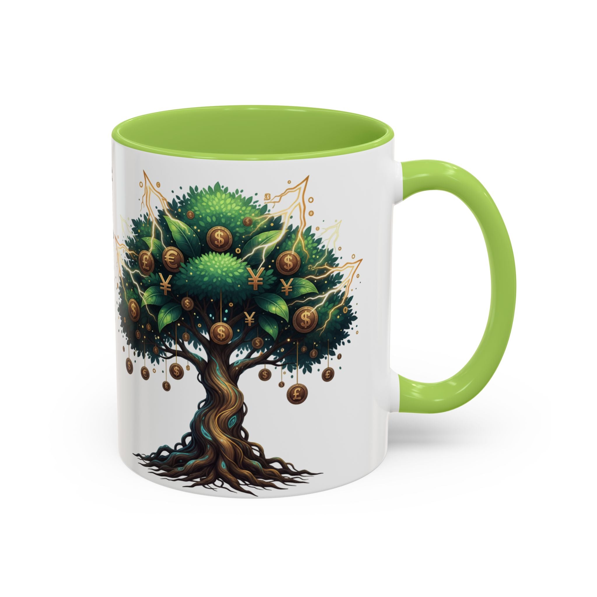 Accent Mug — Money Flows to Me Tree of Abundance Coffee Cup (11/15oz)