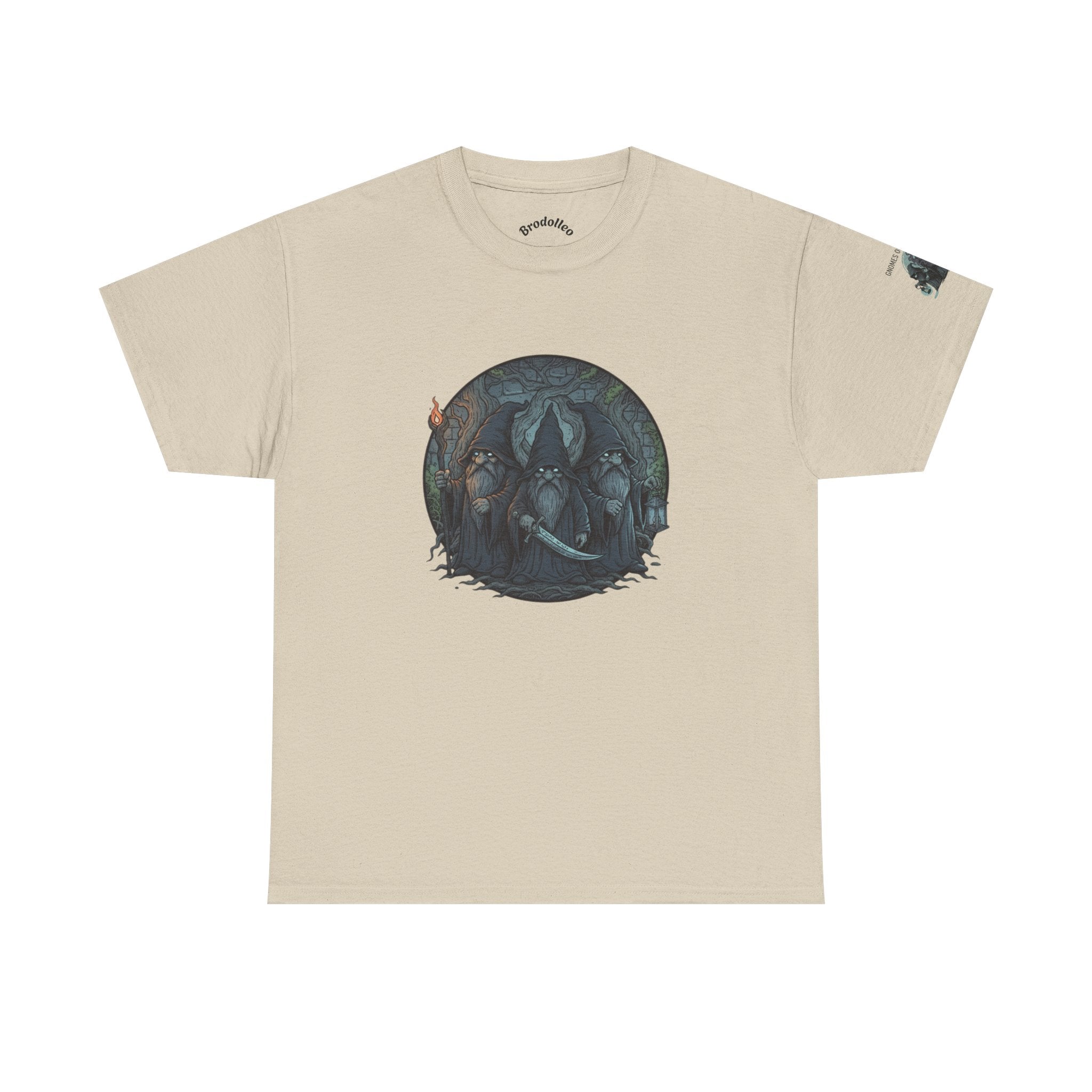 Mystic Forest Wolves T-Shirt — Moonlit Wolf Circle Graphic Tee