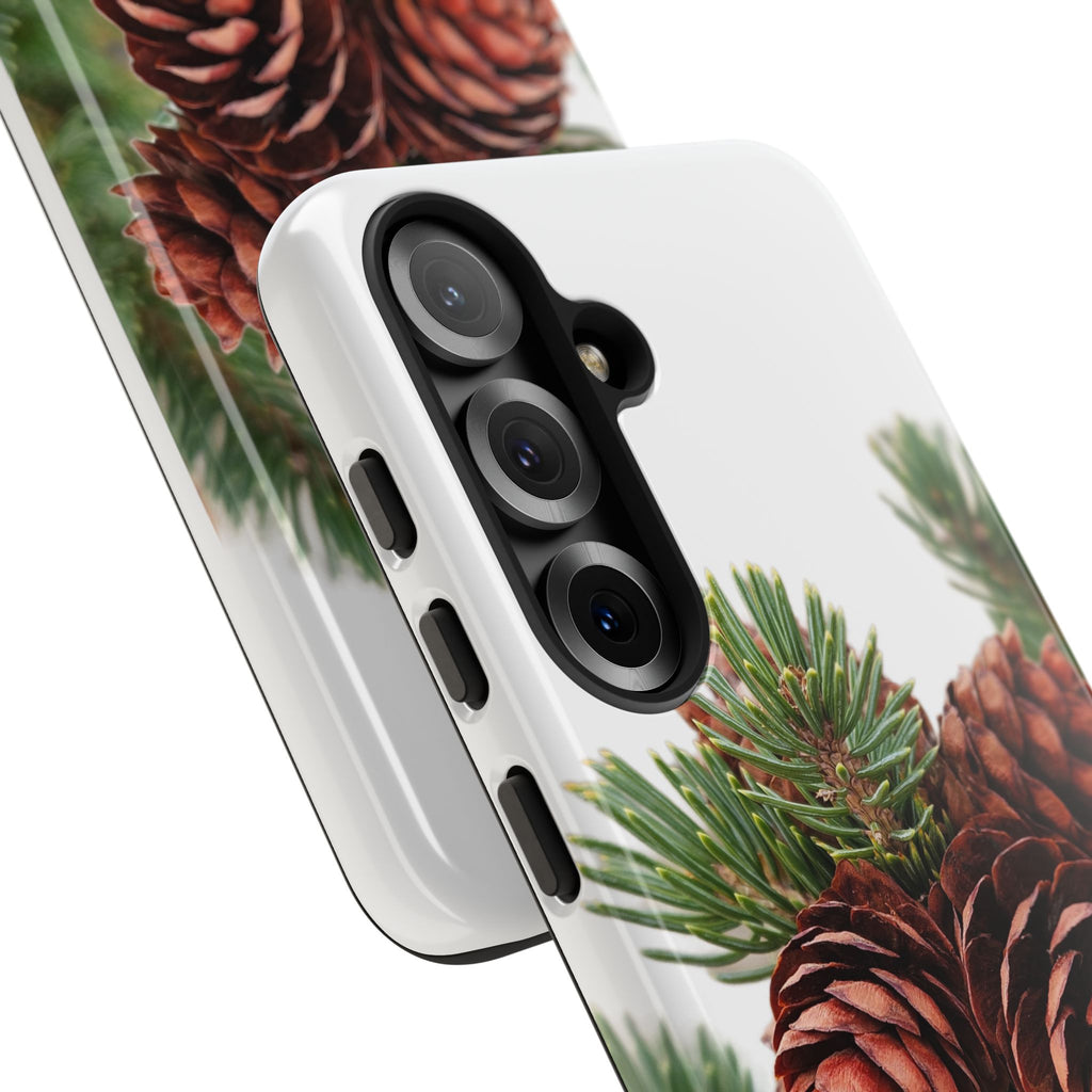 Pinecone Tough Phone Case — Protective Botanical Phone Cover