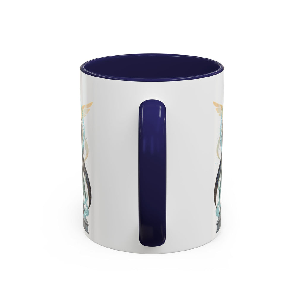 Mystic Oracle Coffee Mug — Woman with Crystal Ball Accent Mug