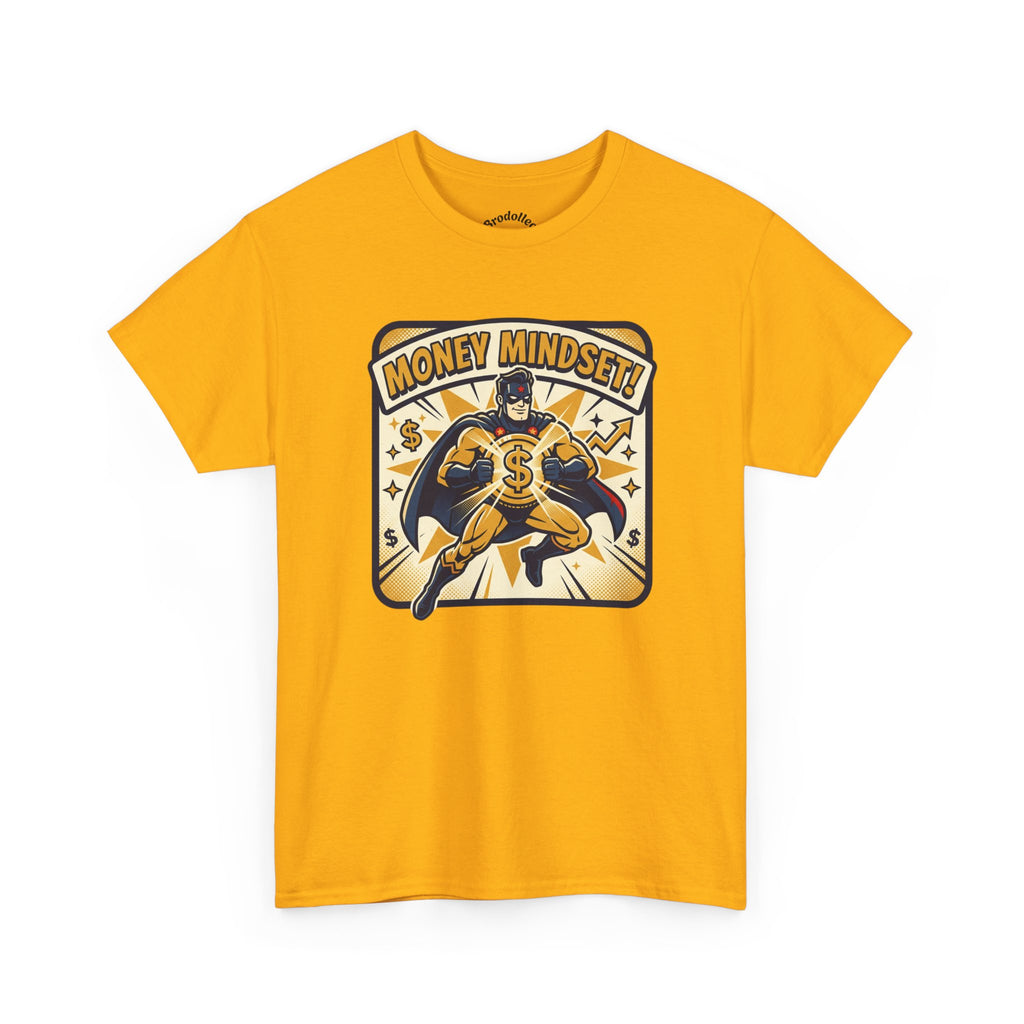 Money Mindset Tee — Retro Superhero Cash Graphic T-Shirt