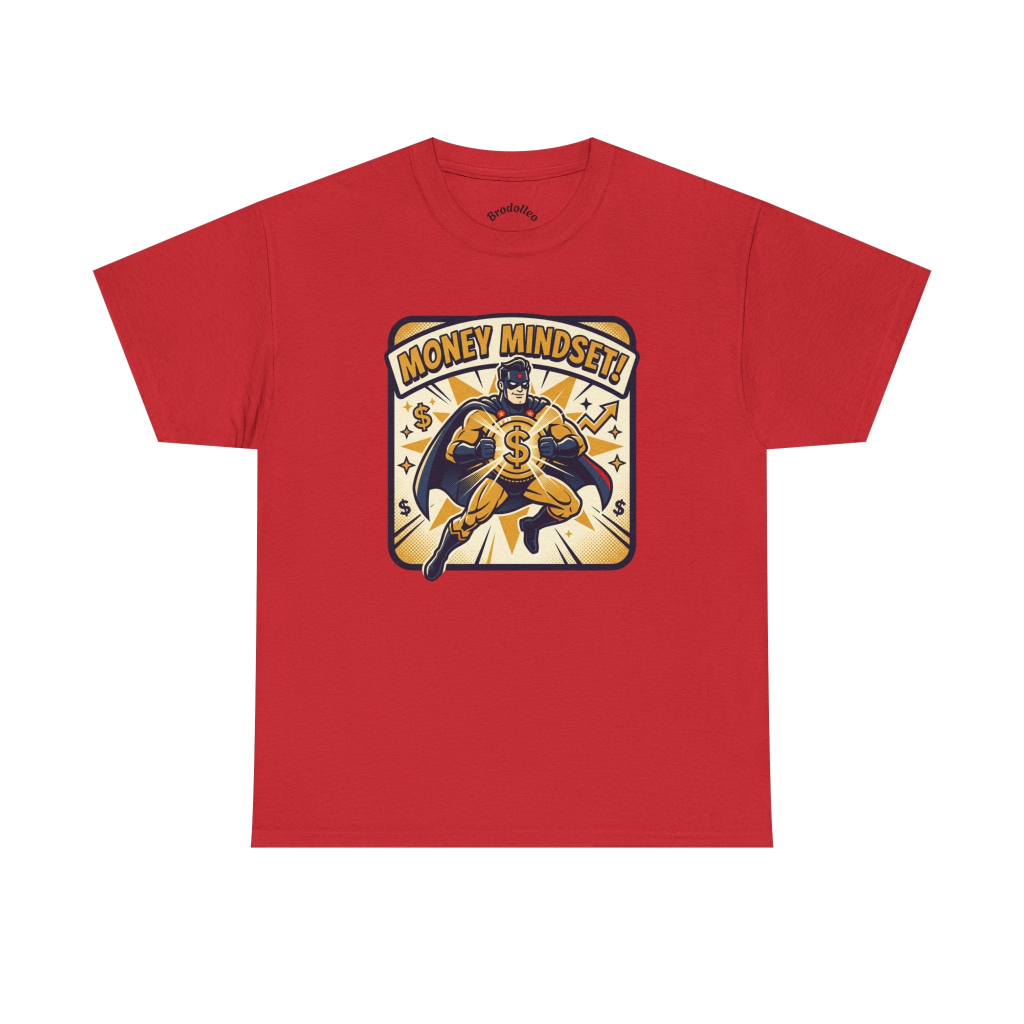 Money Mindset Tee — Retro Superhero Cash Graphic T-Shirt