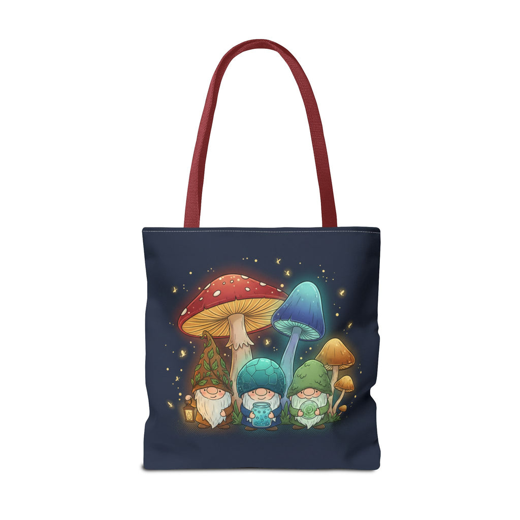 Mushroom Gnome Tote Bag — Whimsical Forest Fairycore AOP Tote