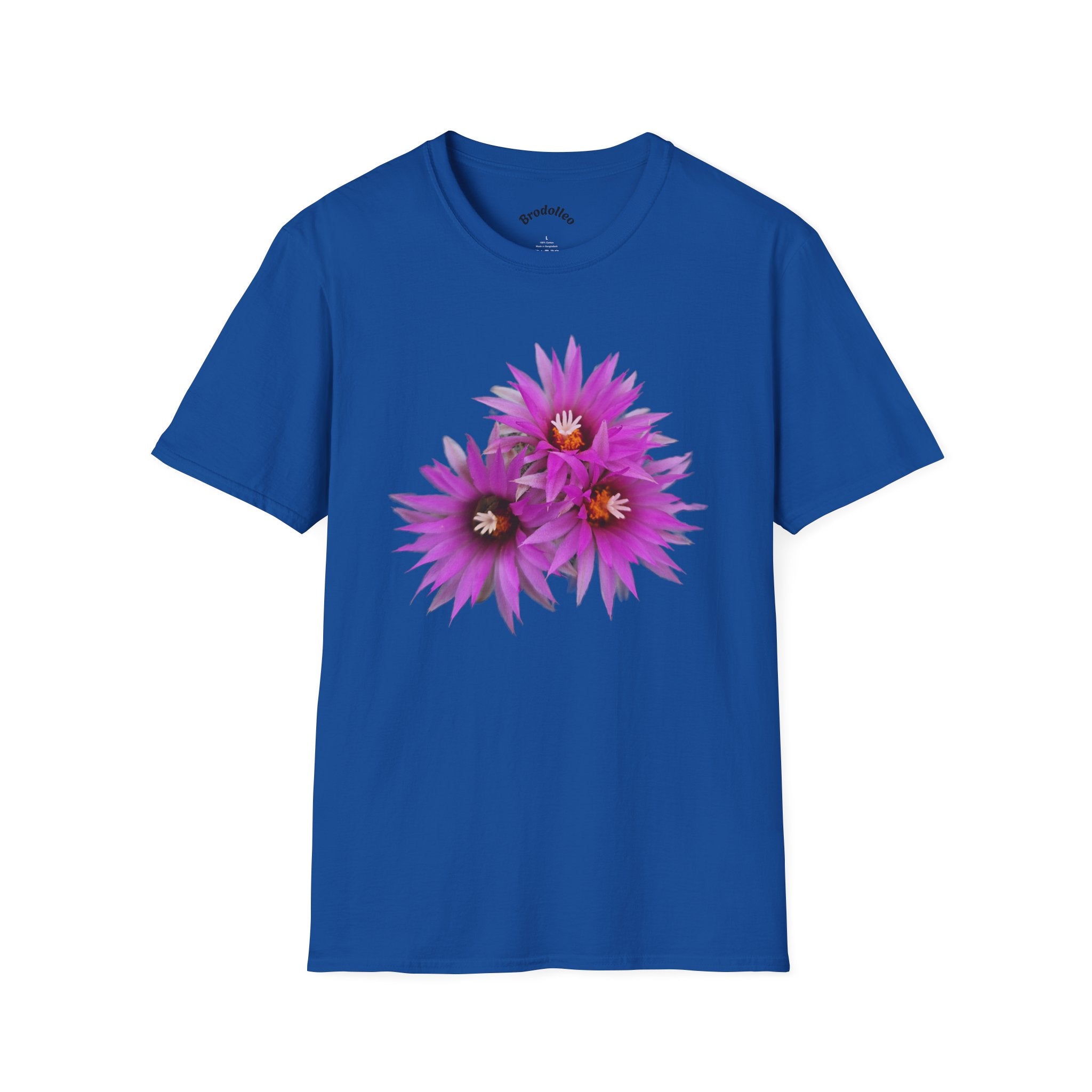 Purple Cactus Flower T-Shirt — Vibrant Desert Bloom Tee