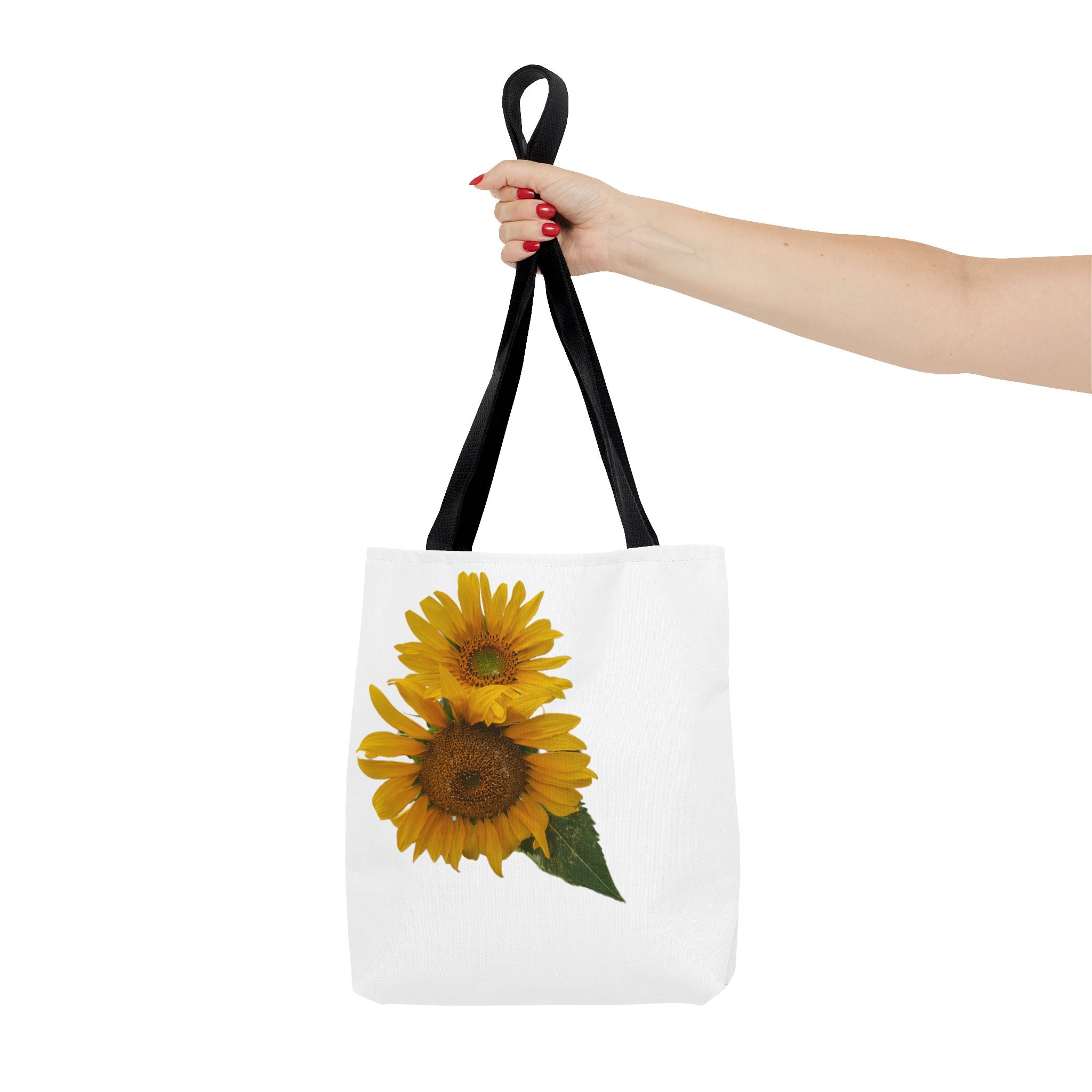 Sunflower Tote Bag — Bright Floral All-Over Print Shopping Tote
