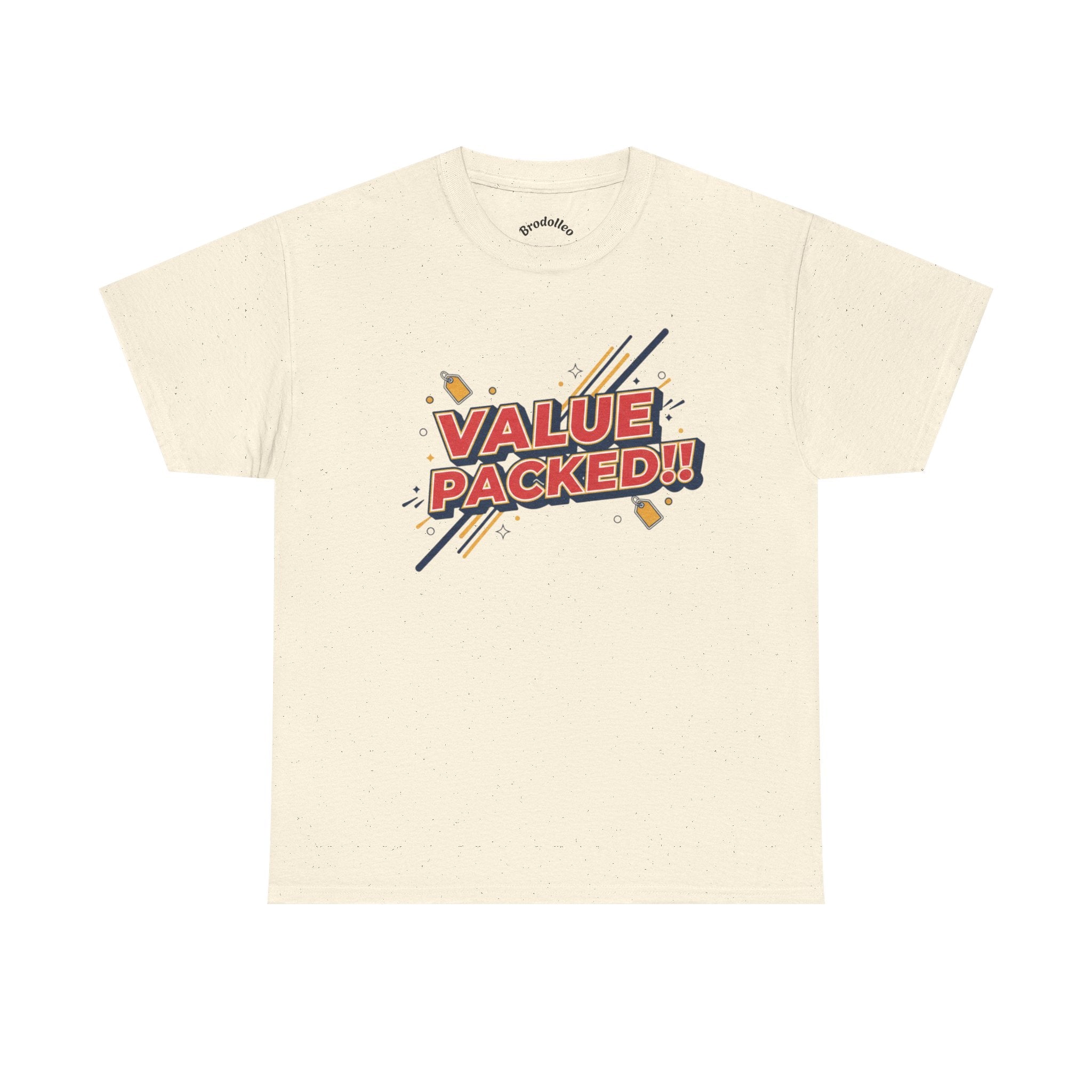 Value Packed! Graphic Tee — Retro Comic Style Casual T‑Shirt