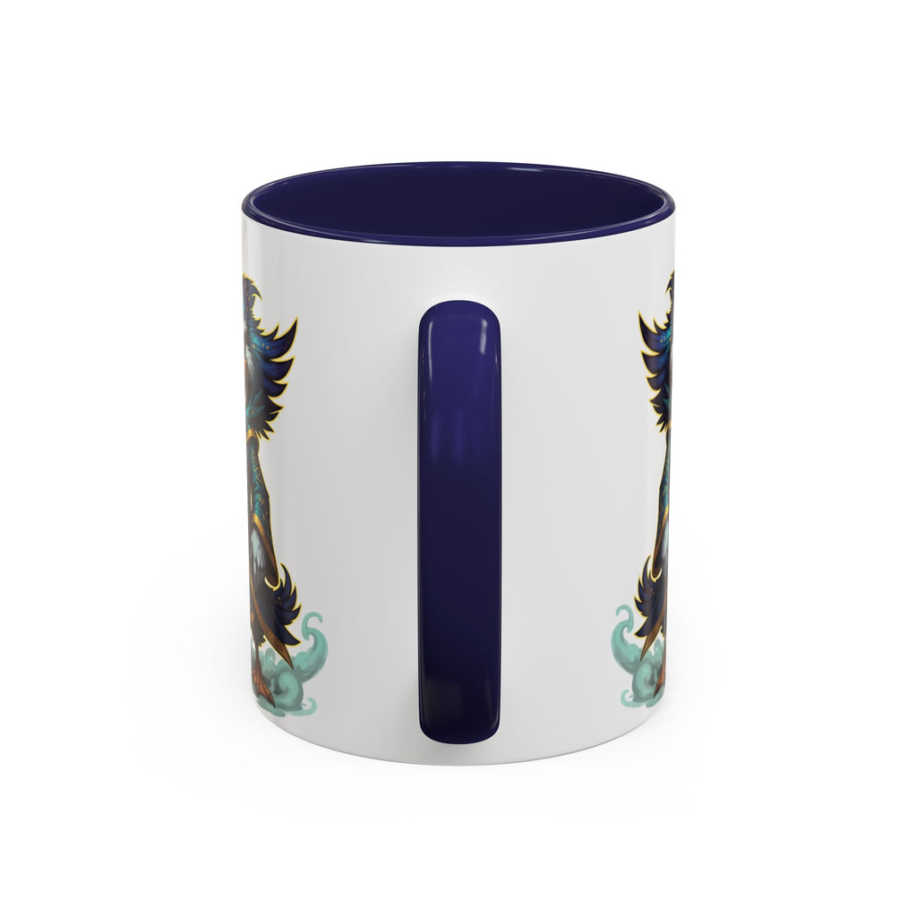 Mage Duck Coffee Mug — Fantasy Wizard Duck Illustration Accent Mug (11/15oz)