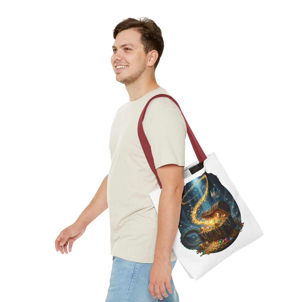 Magic Treasure Chest Tote Bag — Fantasy Pirate Gold Illustration Tote