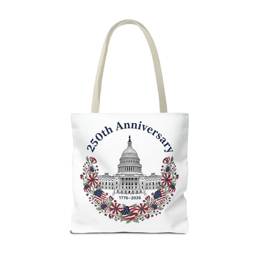 250th Anniversary Capitol Tote Bag — Patriotic USA Commemorative Tote (1776–2026)