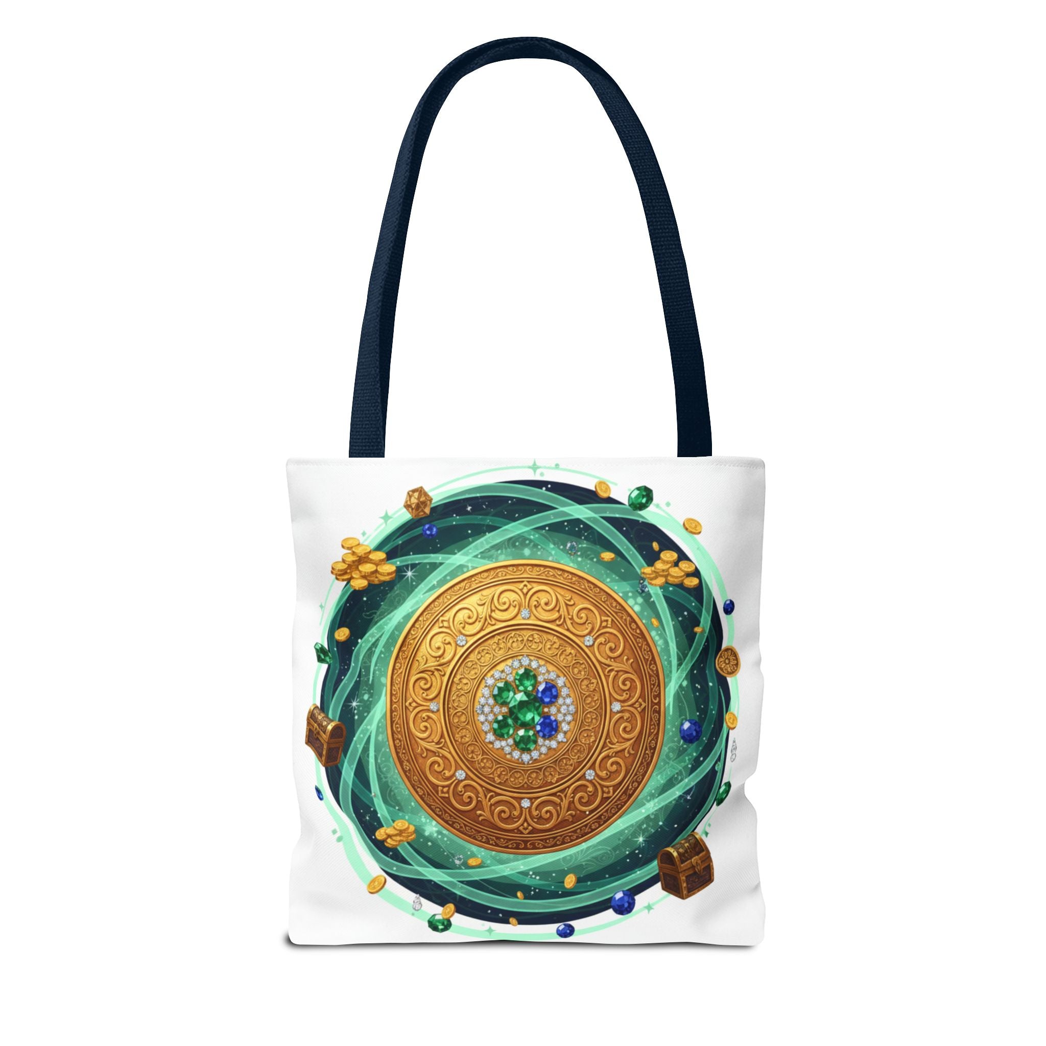 Tote Bag — Celtic Gold Shield Mandala Print Tote