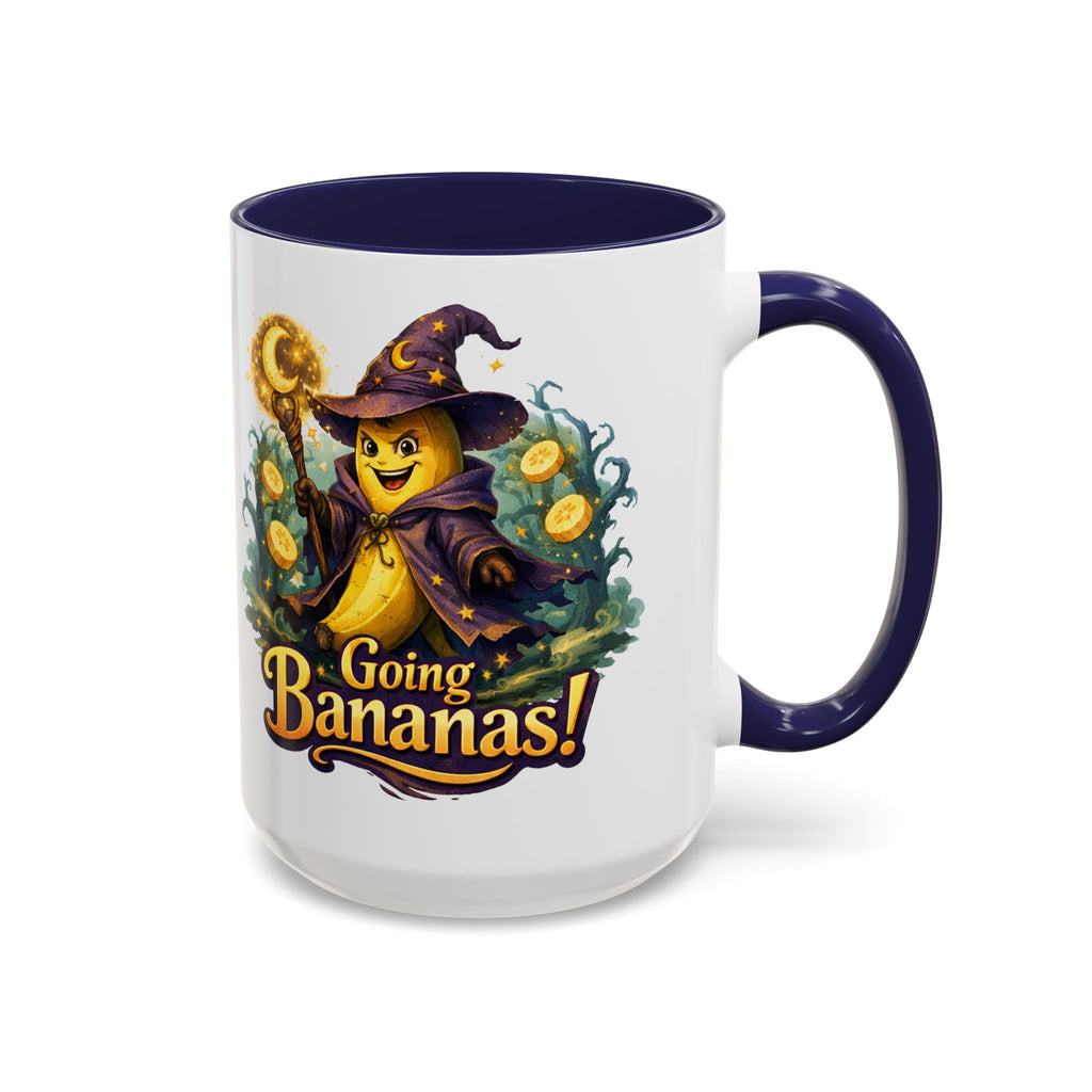 Going Bananas! Witch Banana Accent Coffee Mug — Fun Halloween Coffee Cup (11/15oz)