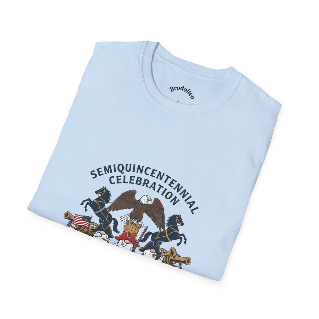 Semiquincentennial 250th Anniversary T-Shirt — American Flag & Fireworks Design