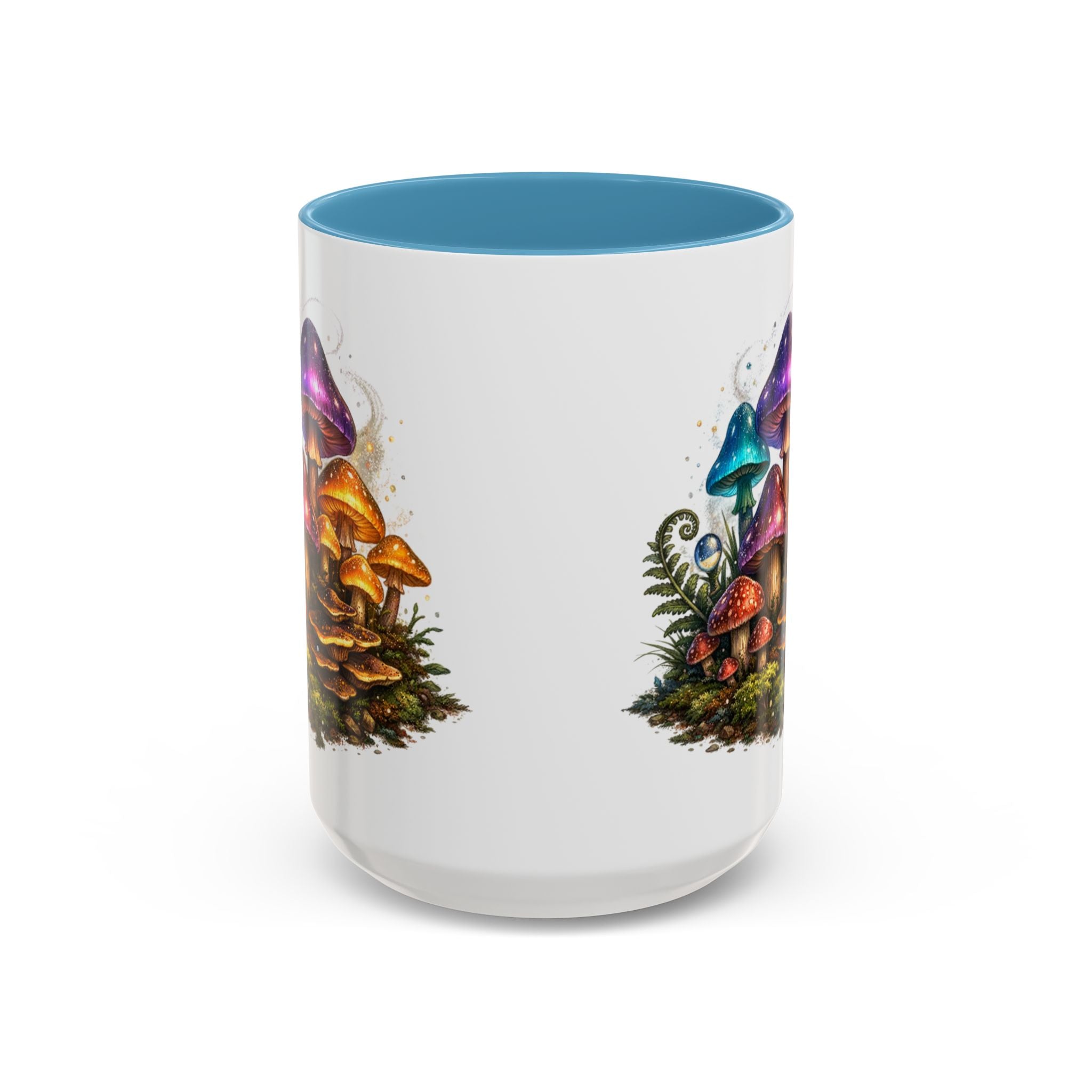 Colorful Fantasy Mushroom Coffee Mug — Accent Ceramic 11/15oz