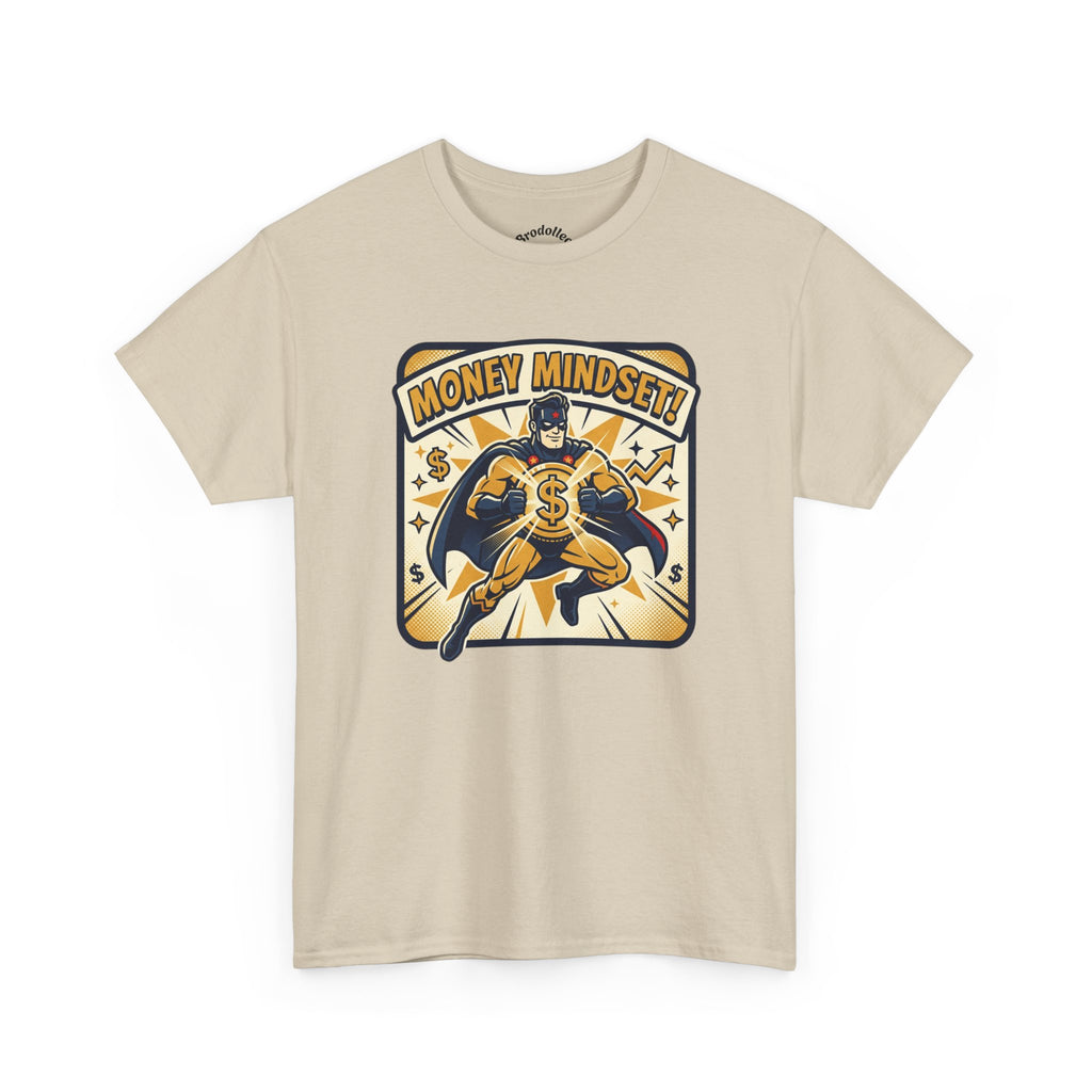 Money Mindset Tee — Retro Superhero Cash Graphic T-Shirt