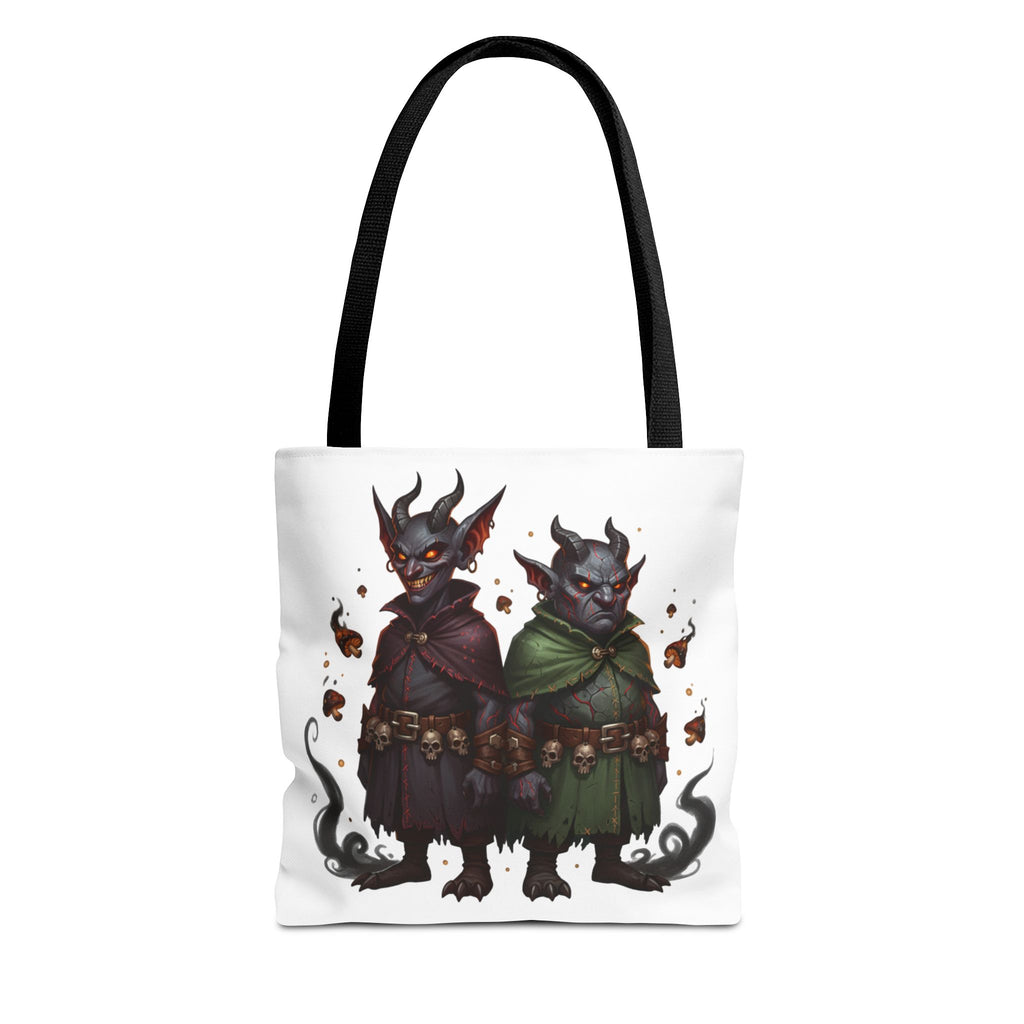 Tote Bag — Cute Dark Demon Duo Illustration Tote