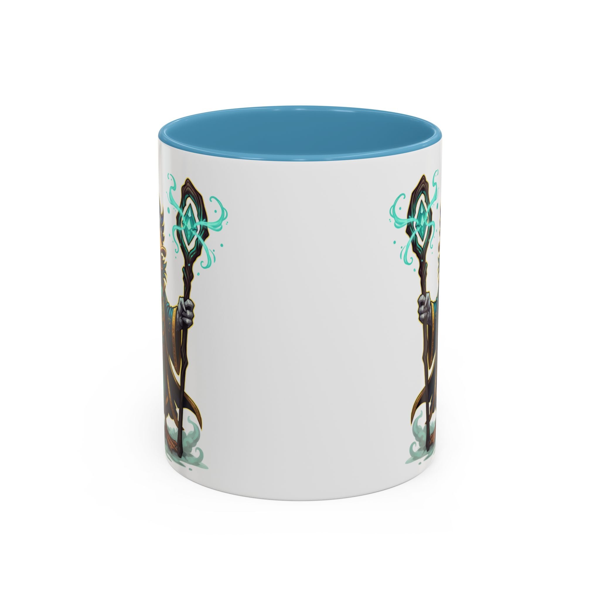 Mage Duck Coffee Mug — Fantasy Wizard Duck Illustration Accent Mug (11/15oz)