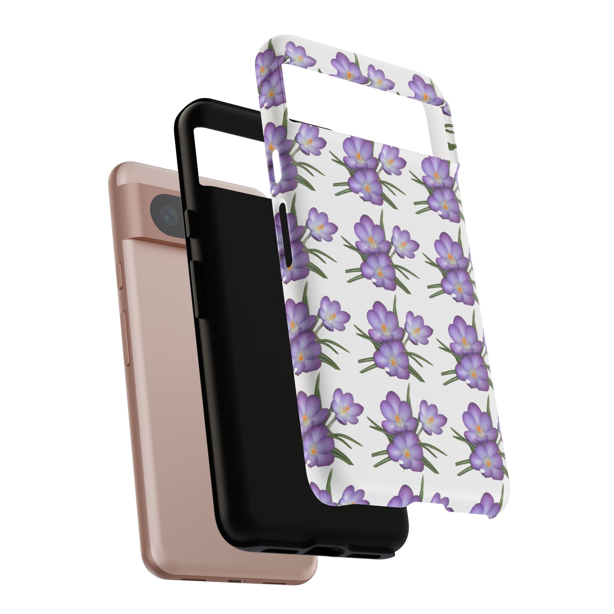 Tough Case — Purple Floral Phone Case