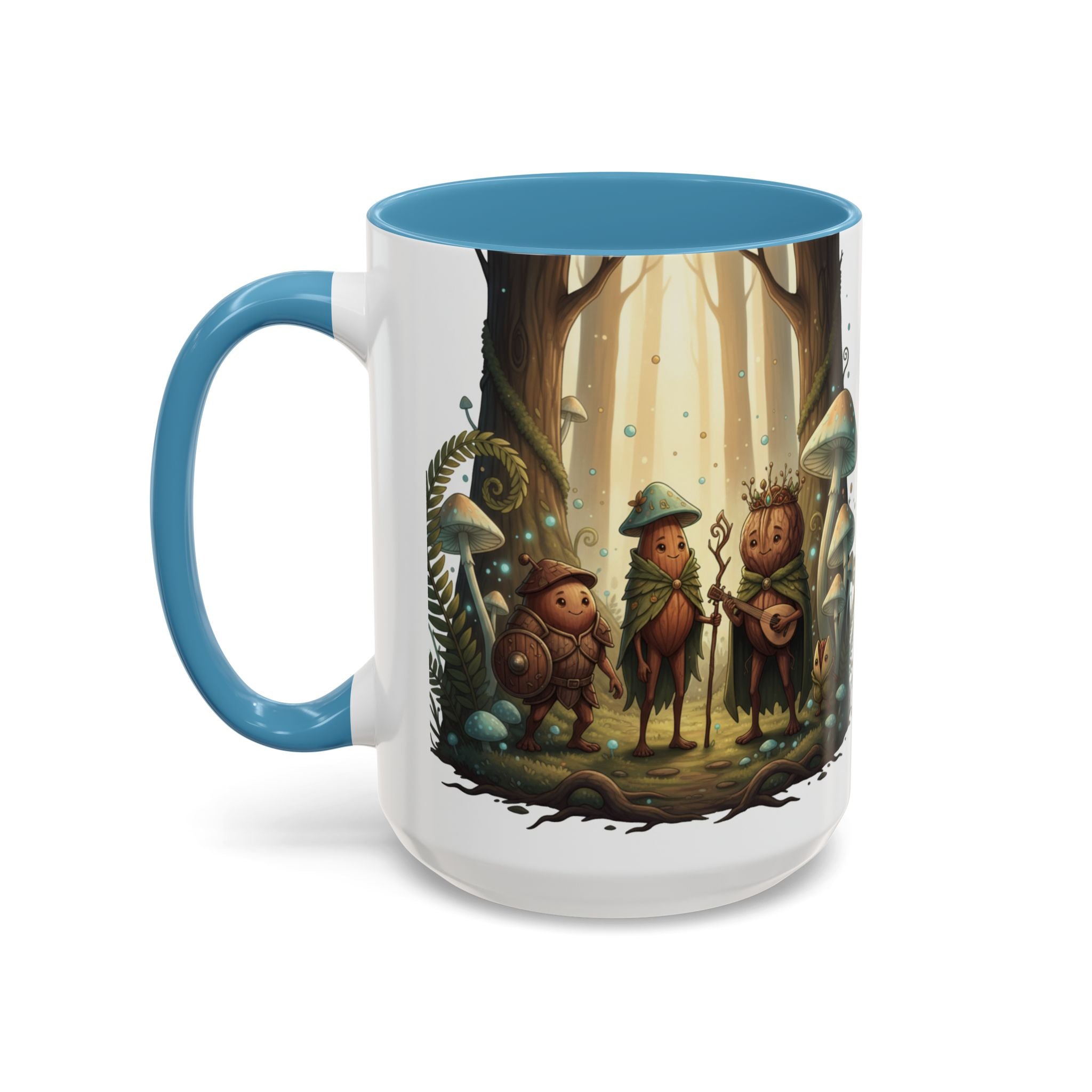 Whimsical Forest Mushroom Mug — Cute Woodland Gnome Coffee Cup