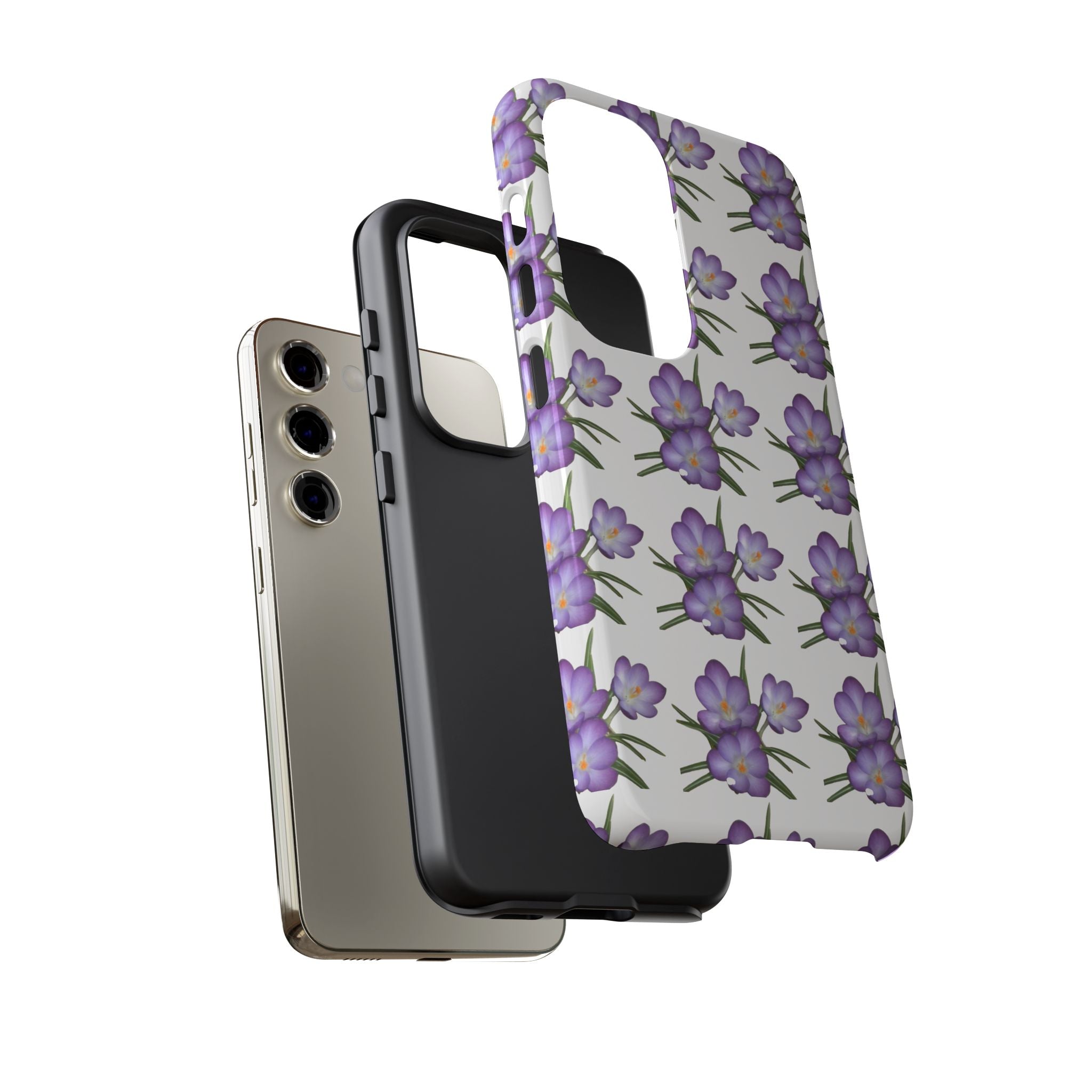 Tough Case — Purple Floral Phone Case