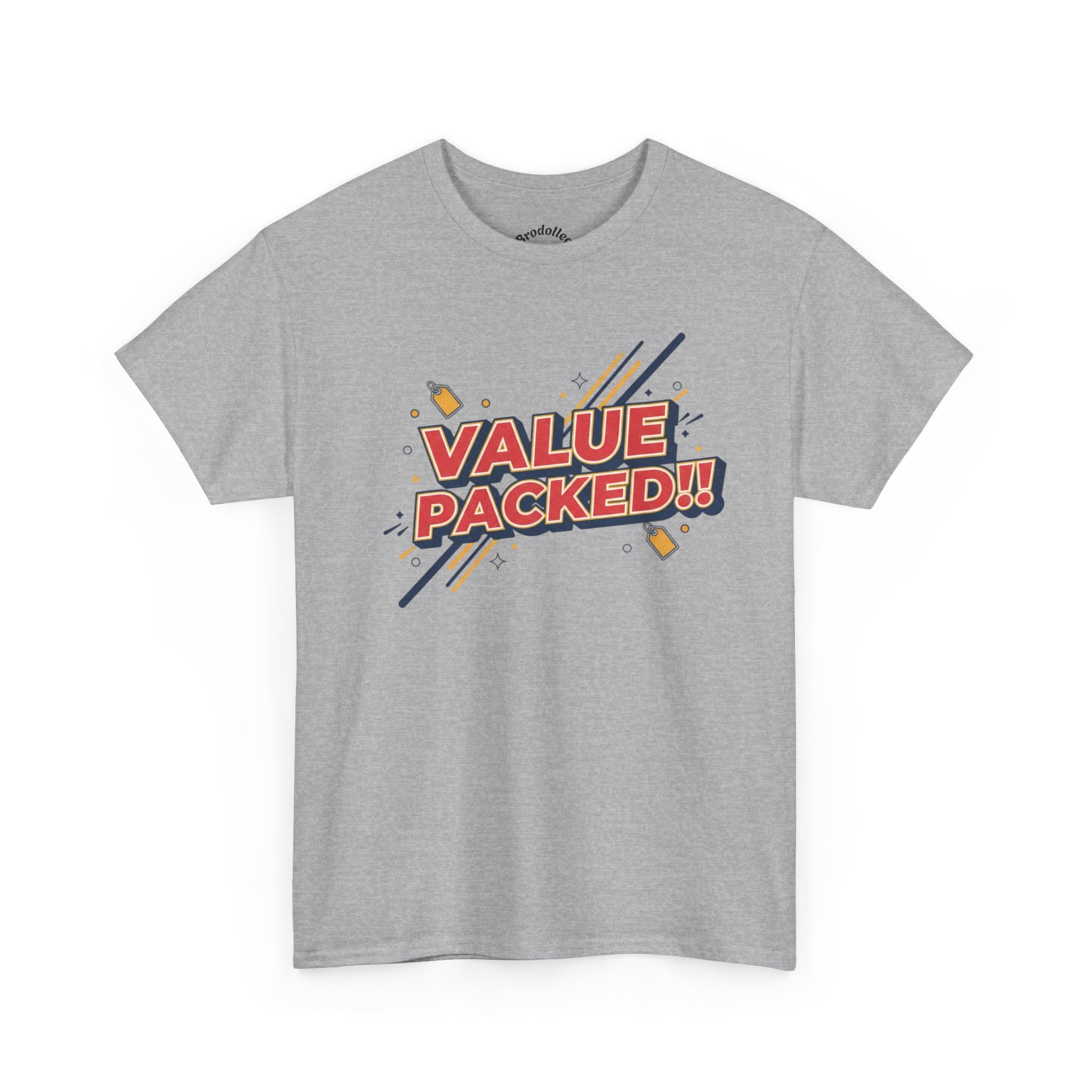 Value Packed! Graphic Tee — Retro Comic Style Casual T‑Shirt