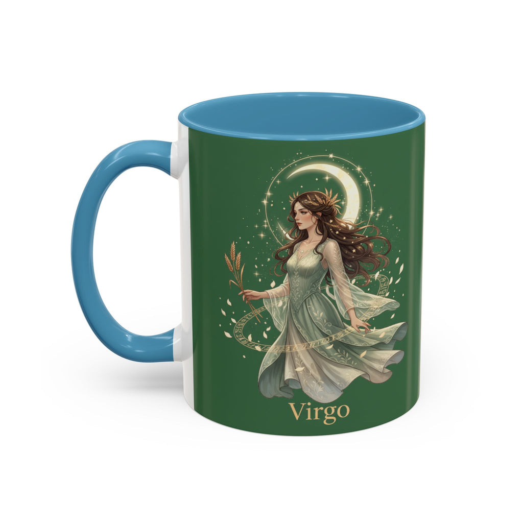 Virgo Zodiac Accent Coffee Mug — Astrological Virgo Gift (11/15oz)