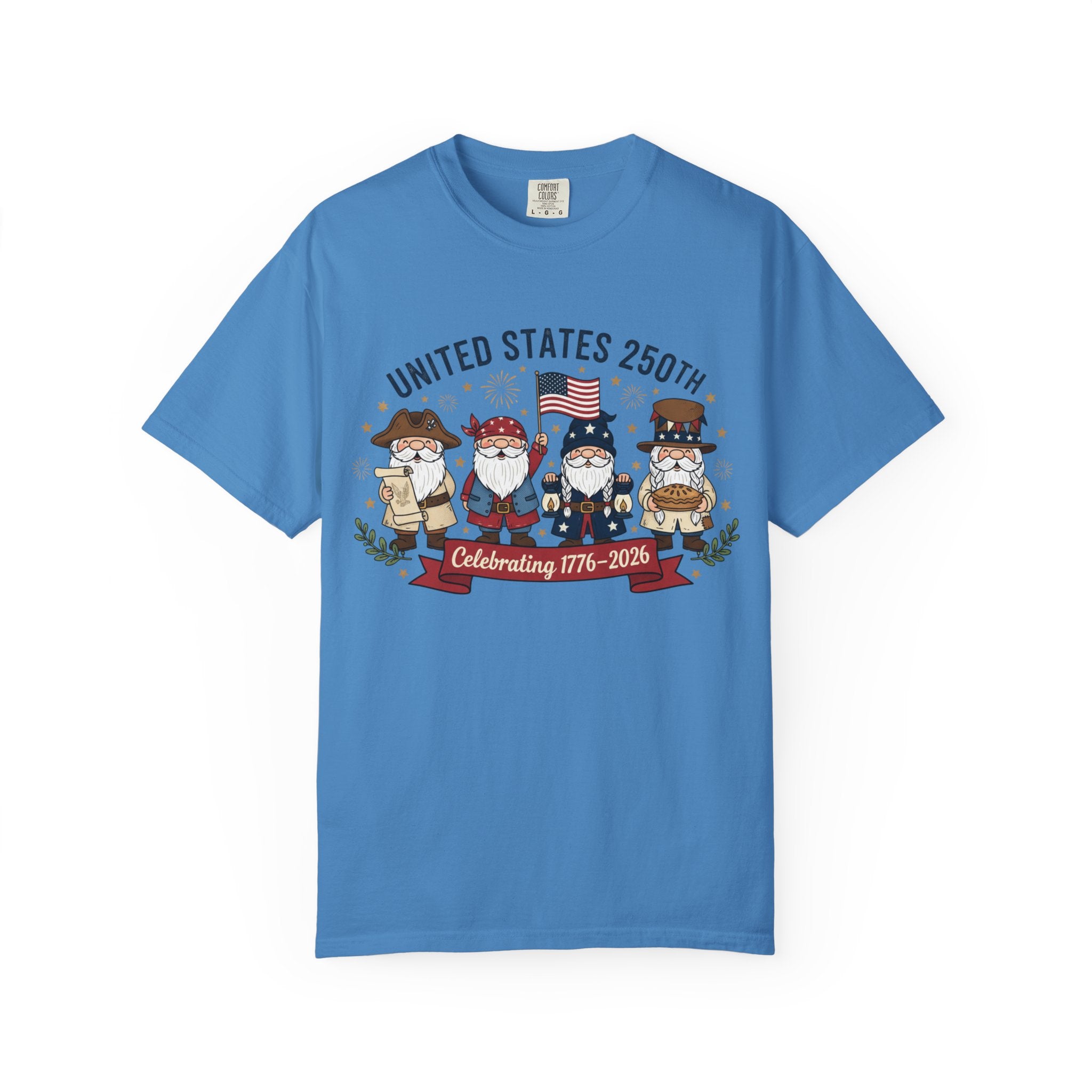 United States 250th Celebration T-shirt | Colonial Characters, 1776–2026