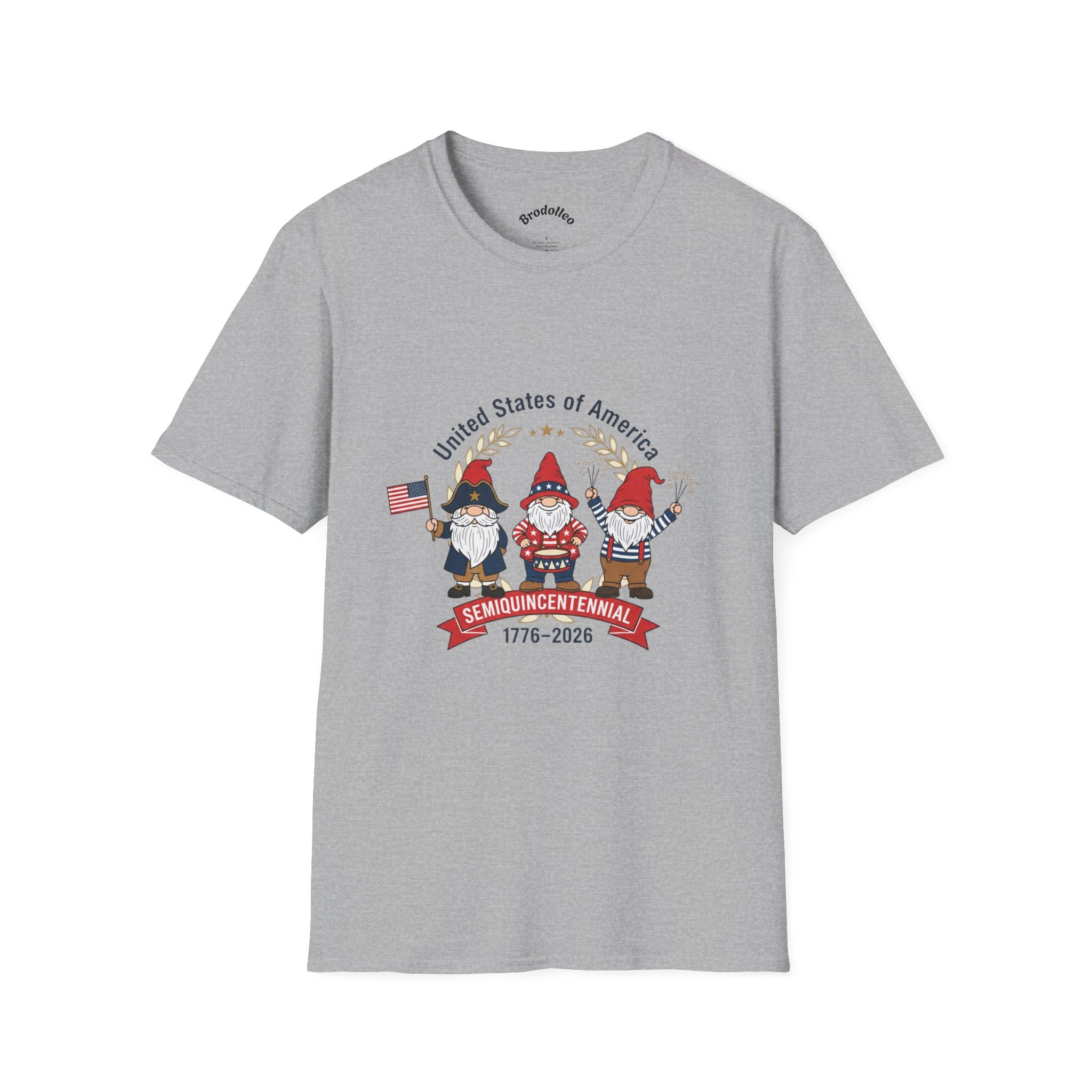 Semiquincentennial Gnome T-Shirt – 1776–2026 USA Independence Celebration