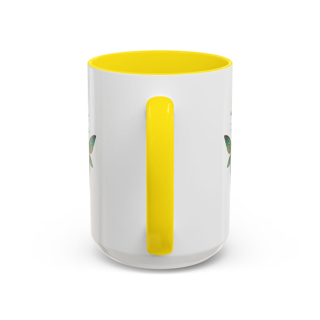 Mushroom Forest Mask Accent Coffee Mug — Fantasy Woodland Creature 11/15oz