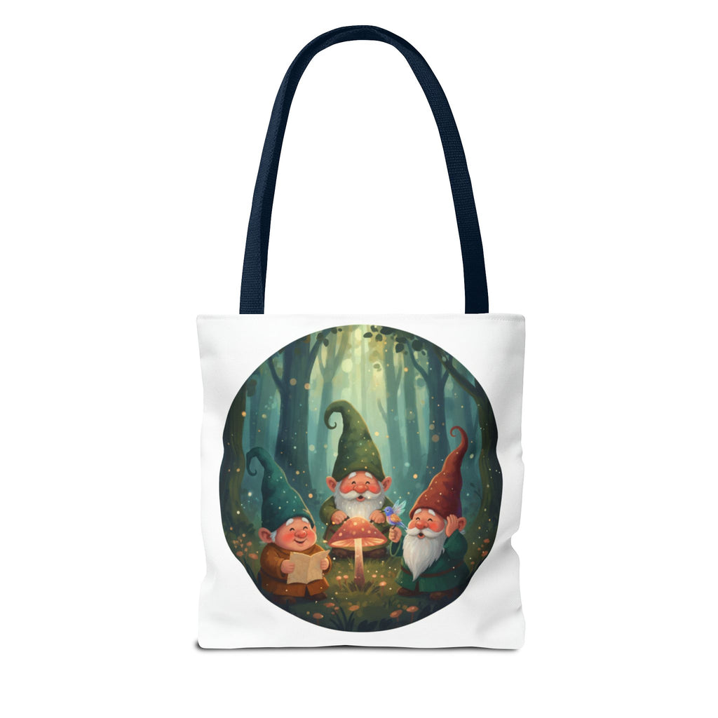 Gnome Forest Tote Bag — Magical Woodland Gnomes All-Over Print
