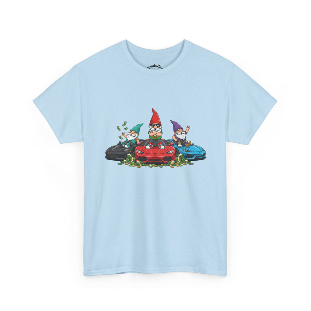 Gnome Race Car Tee — Cute Gnome Driving Cars Graphic T-Shirt