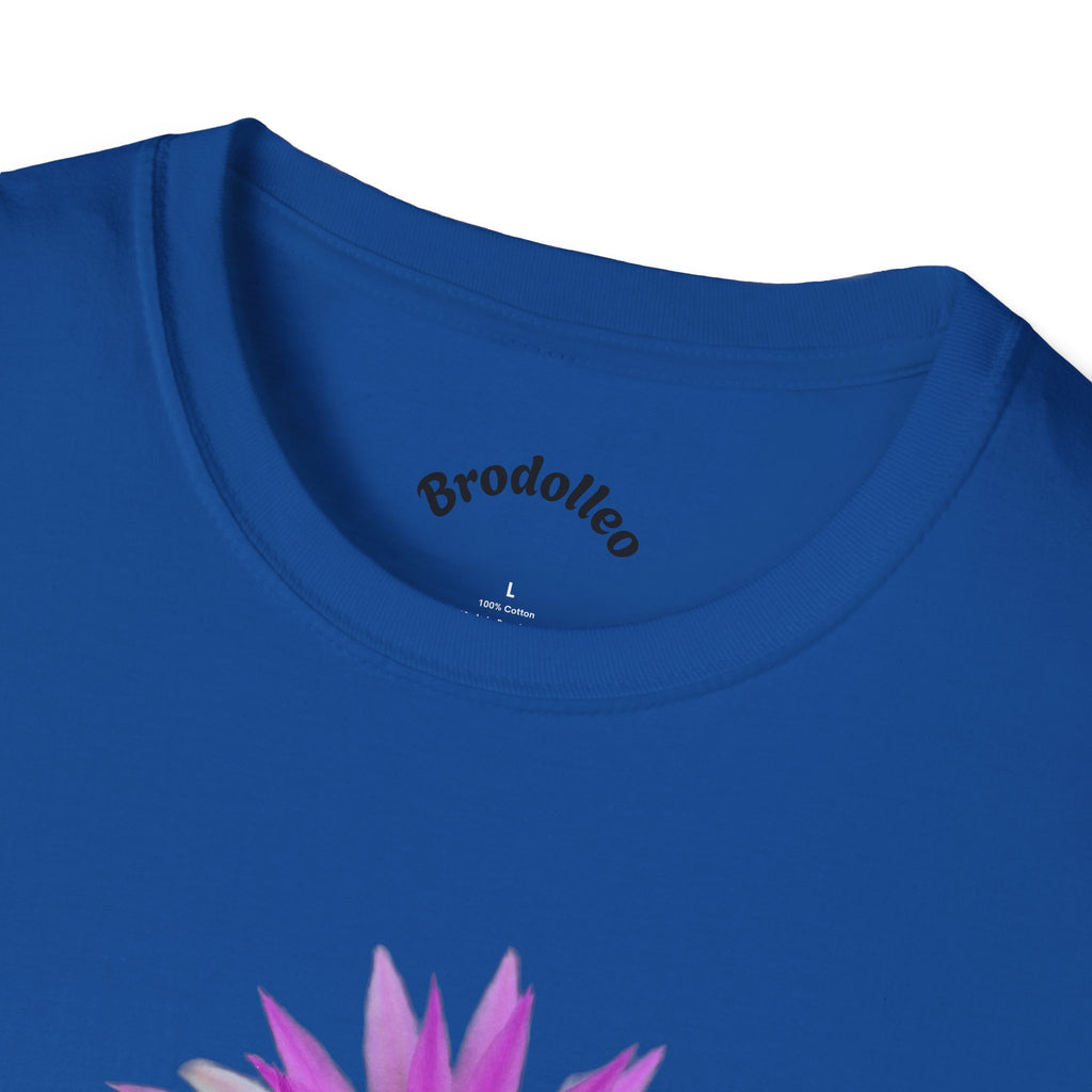 Purple Cactus Flower T-Shirt — Vibrant Desert Bloom Tee