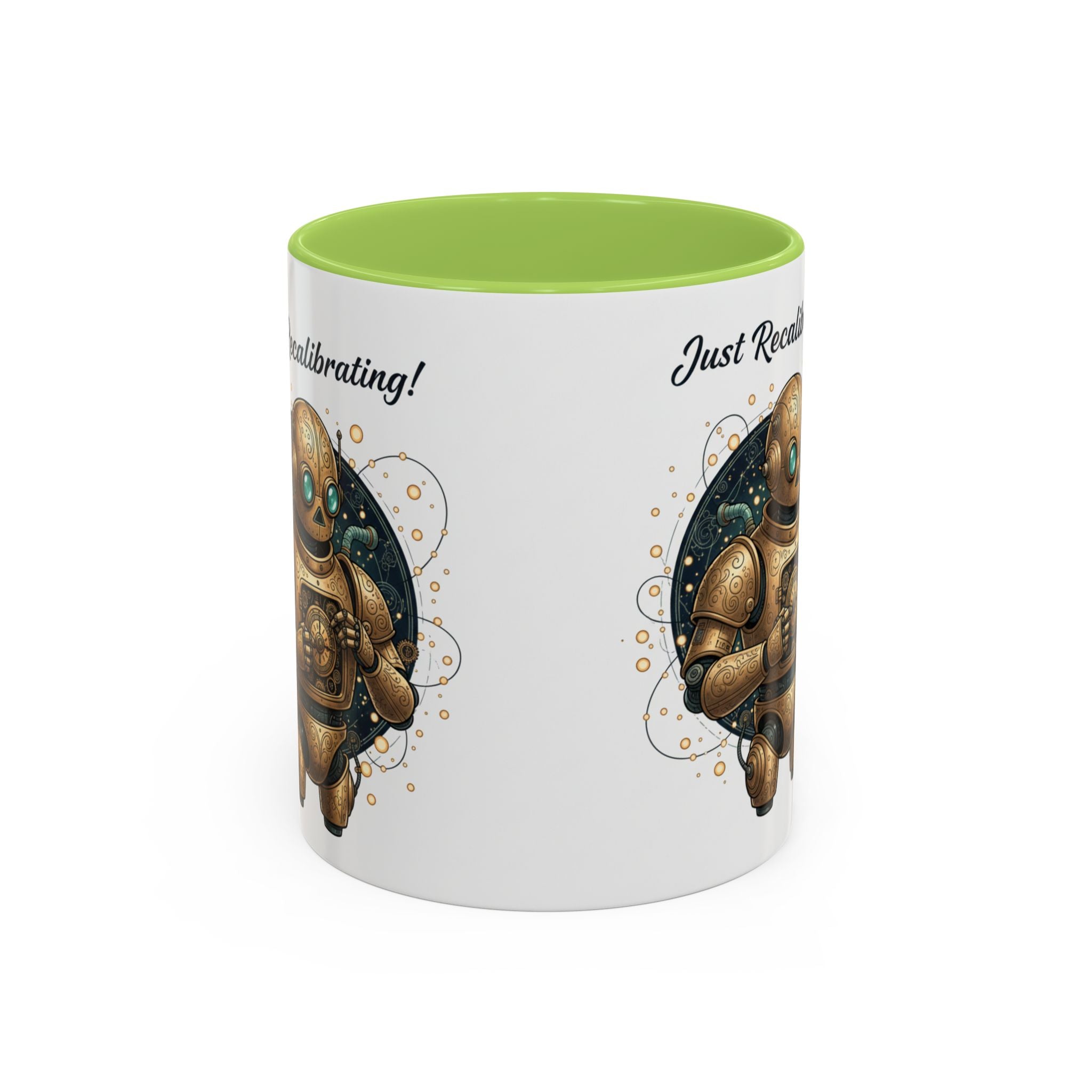 Just Recalibrating Robot Coffee Mug – Cute Steampunk Robot Accent Mug (11/15oz)