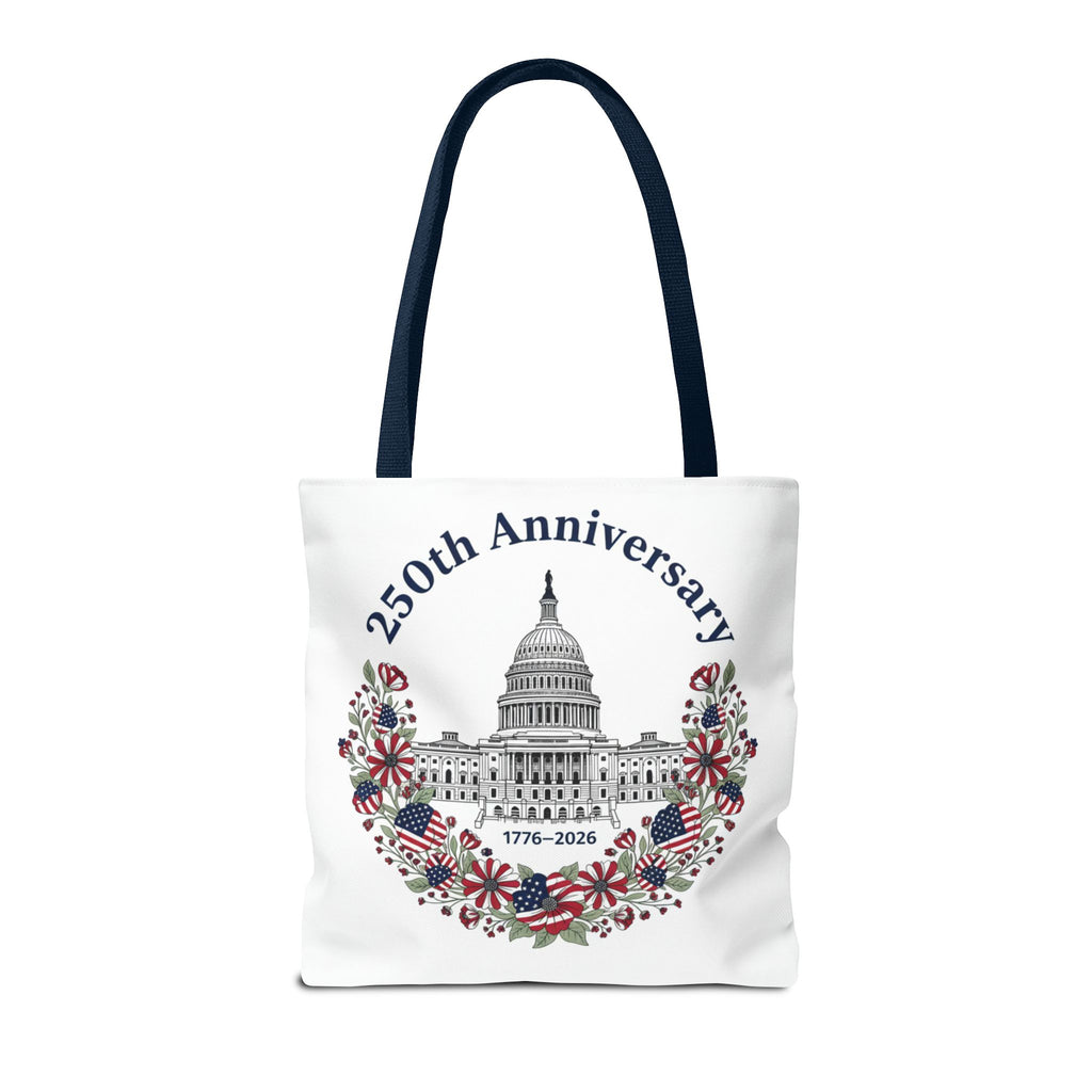 250th Anniversary Capitol Tote Bag — Patriotic USA Commemorative Tote (1776–2026)