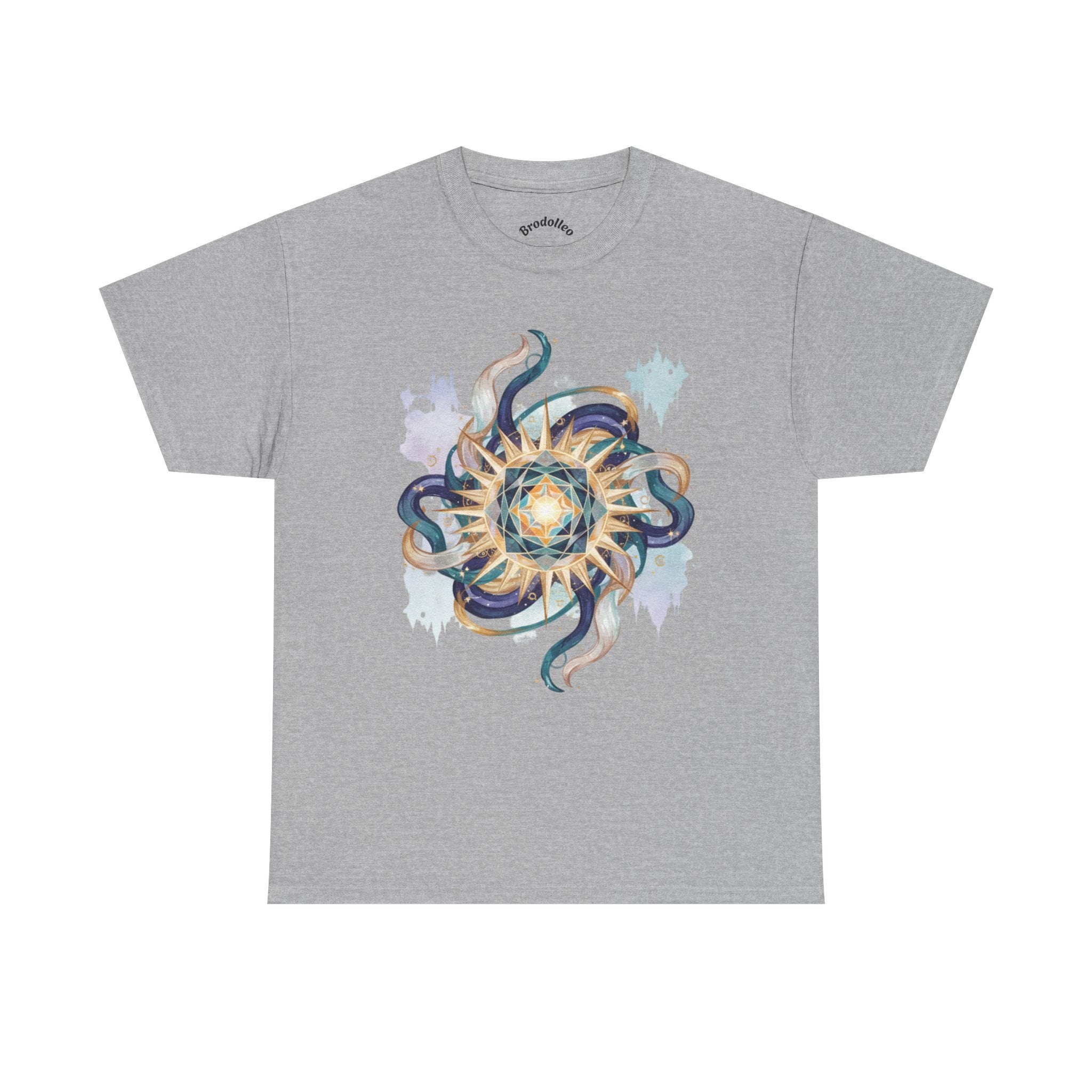 Sunburst Octopus Graphic Tee — Nautical Mystic Sea Creature T-Shirt